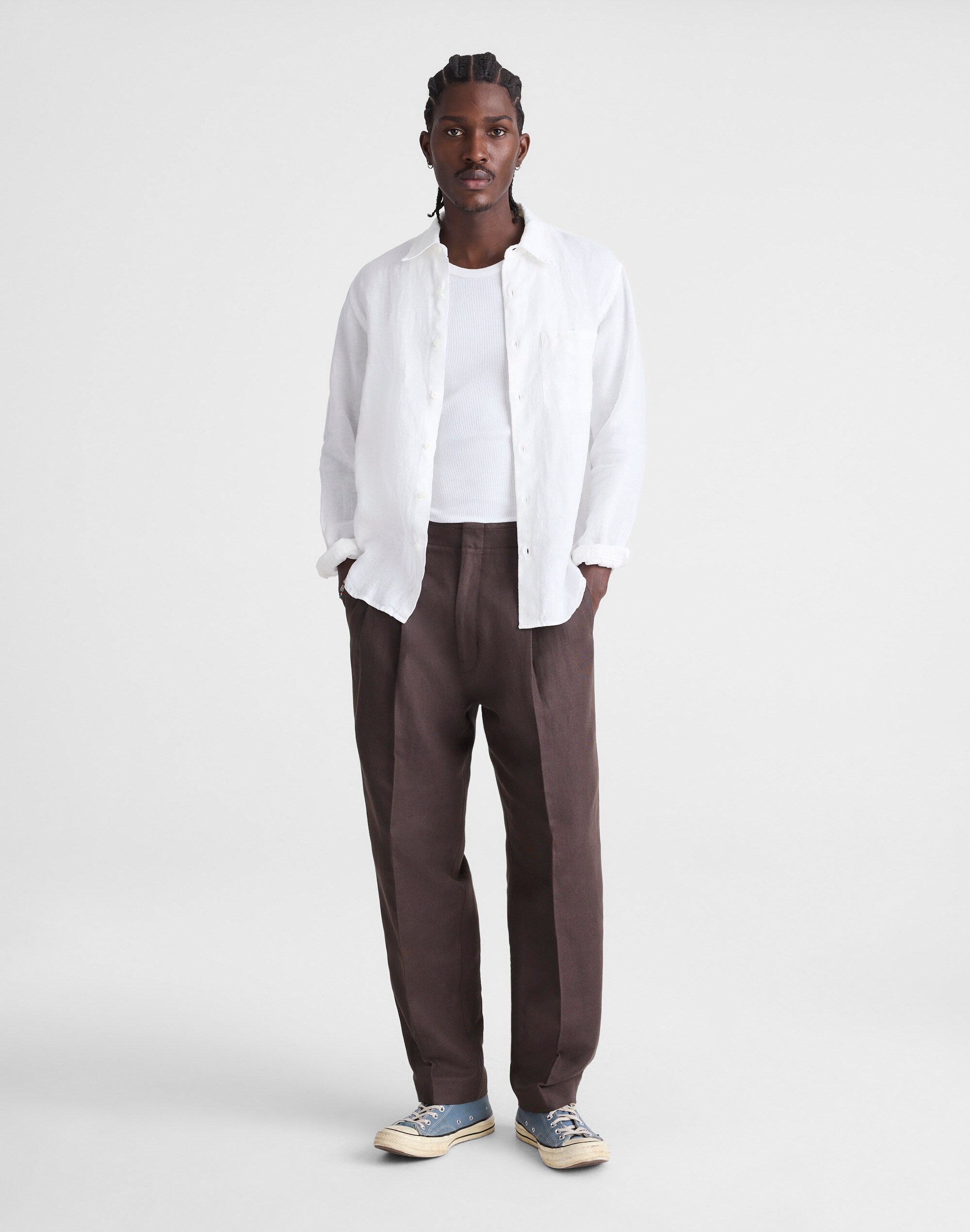 Button-Up Shirt in Linen