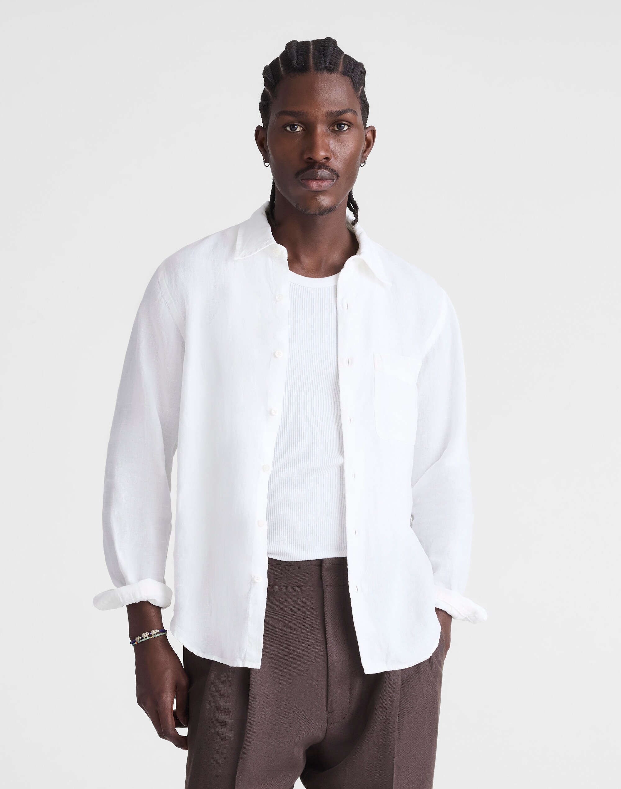 Button-Up Shirt in Linen