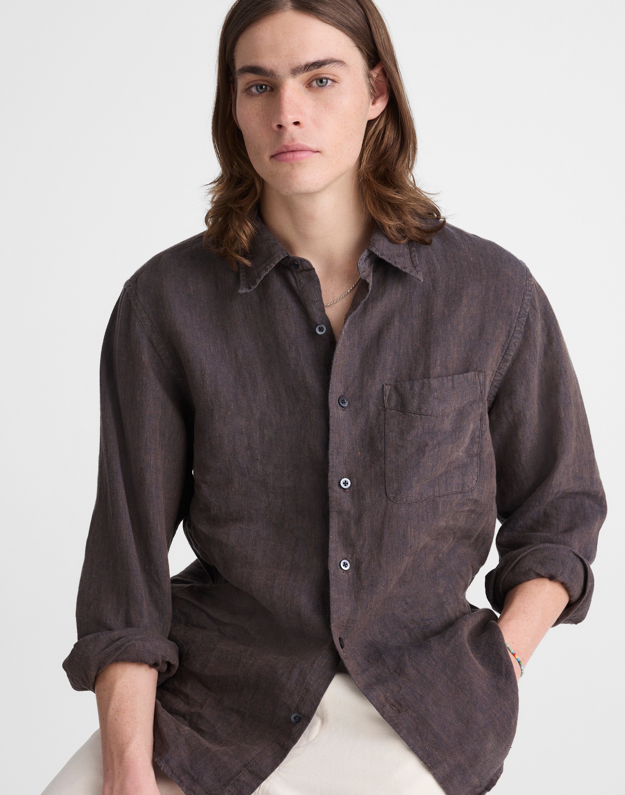 Button-Up Shirt in Linen