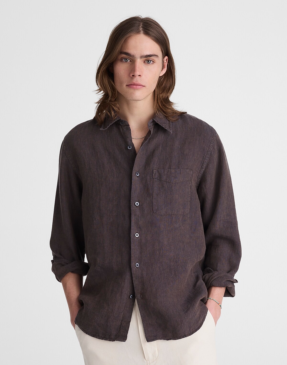 Button-Up Shirt in Linen
