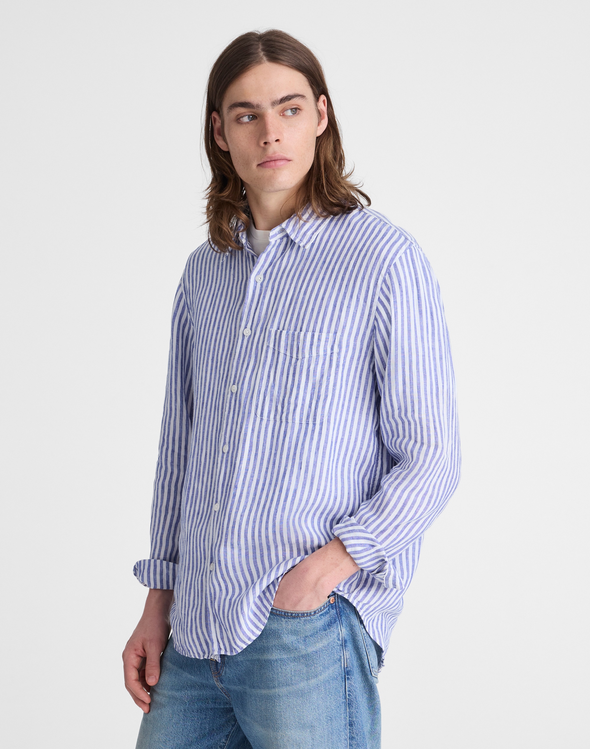 Button-Up Shirt in Linen