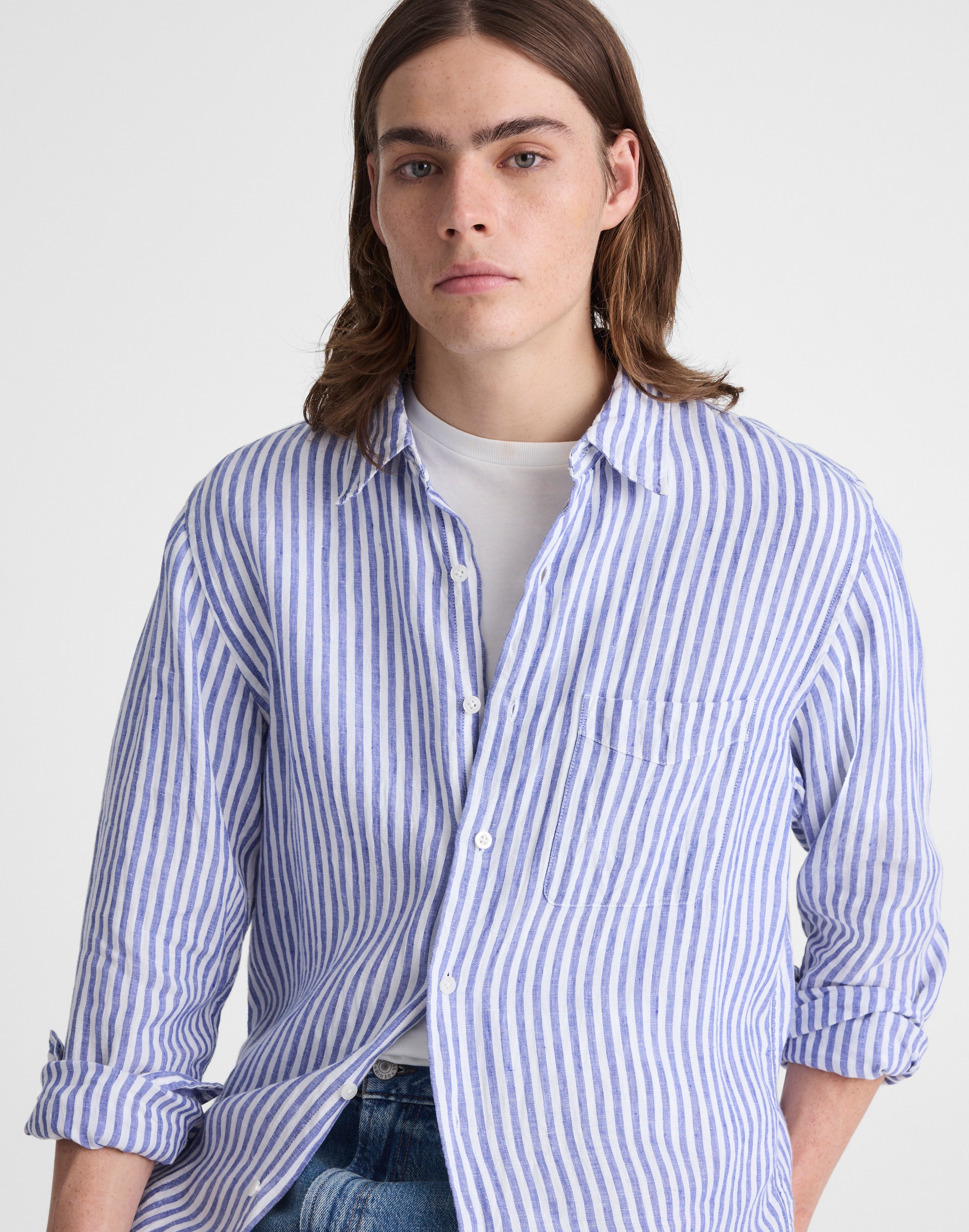 Button-Up Shirt in Linen