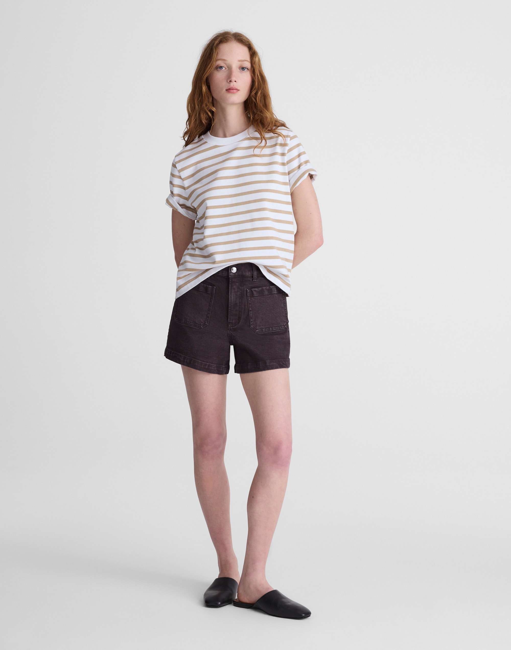 Madewell The Emmy Short In Brown