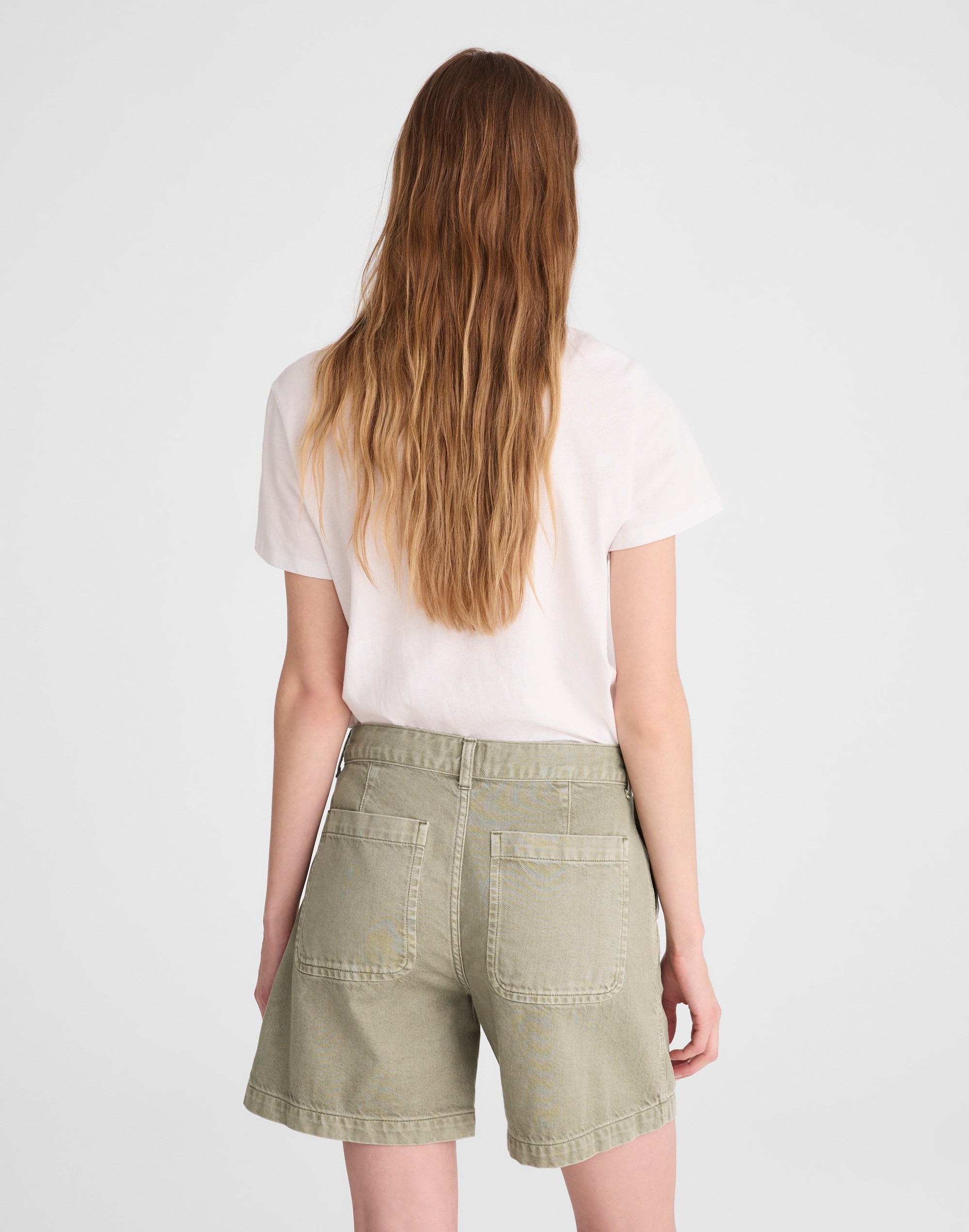 The Drawstring Short in Airy Denim