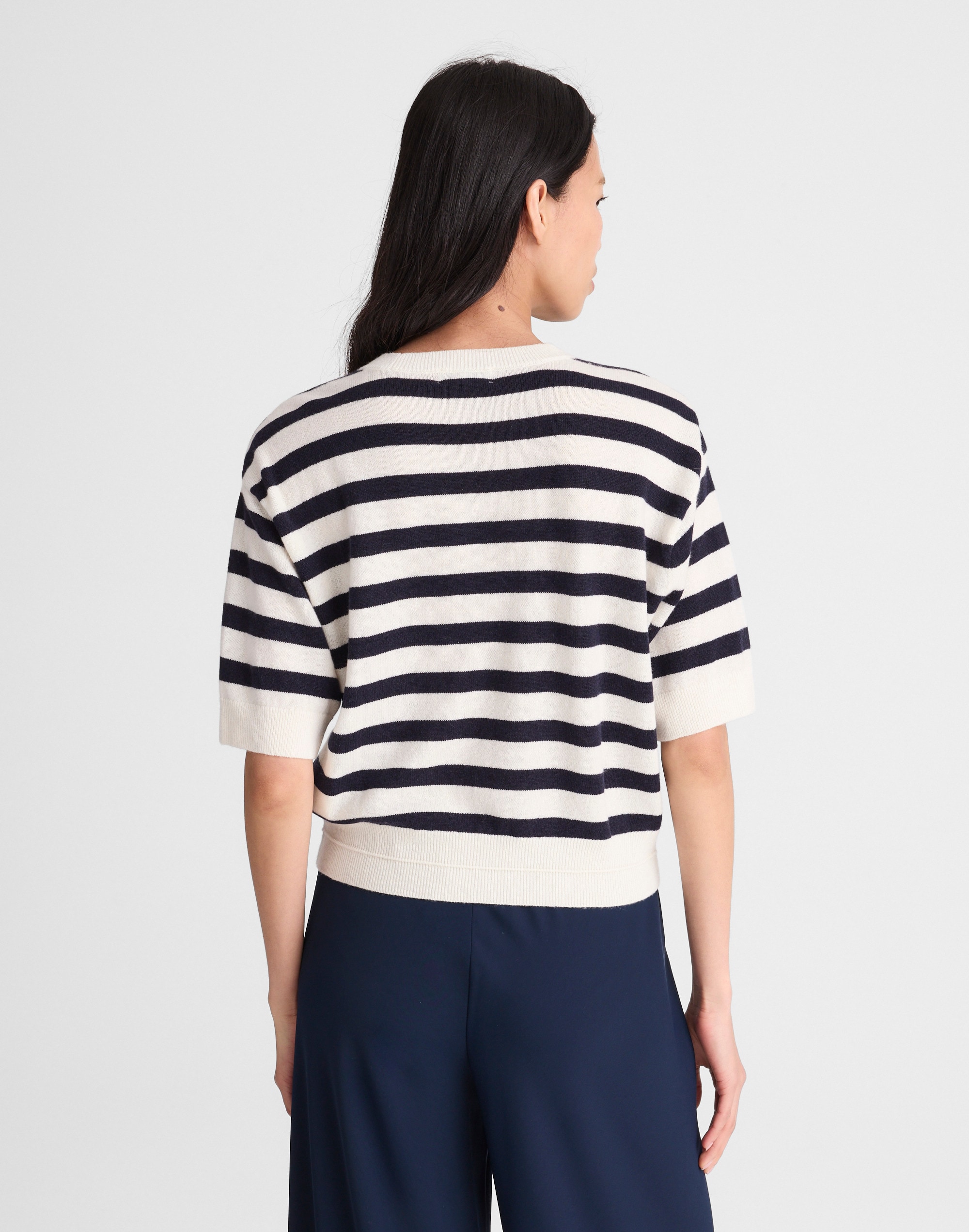 Relaxed Sweater Tee in 100% Cashmere