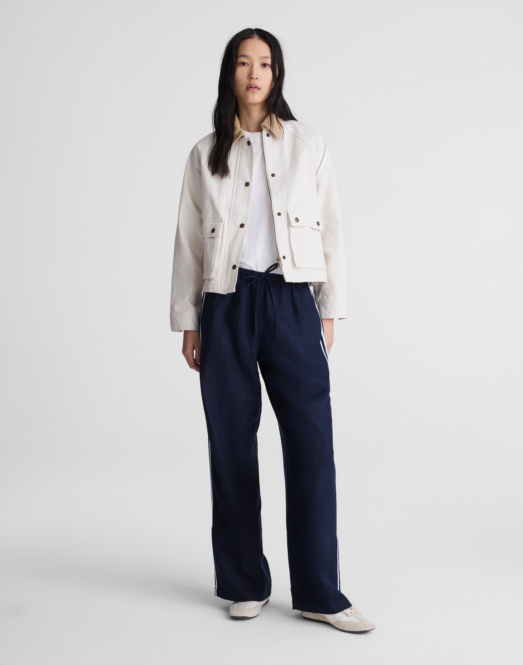 Madewell Pull-on Pants In Blue