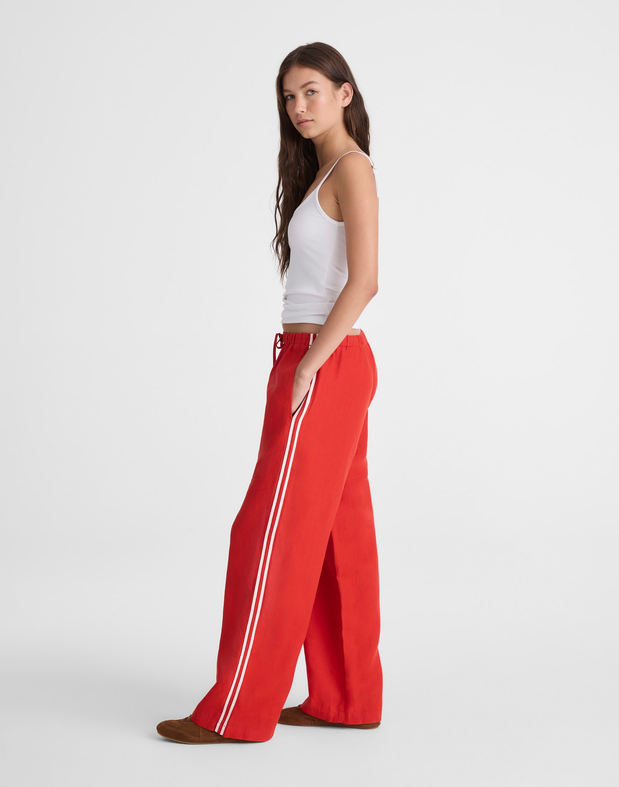 Madewell Pull-on Pants In Red