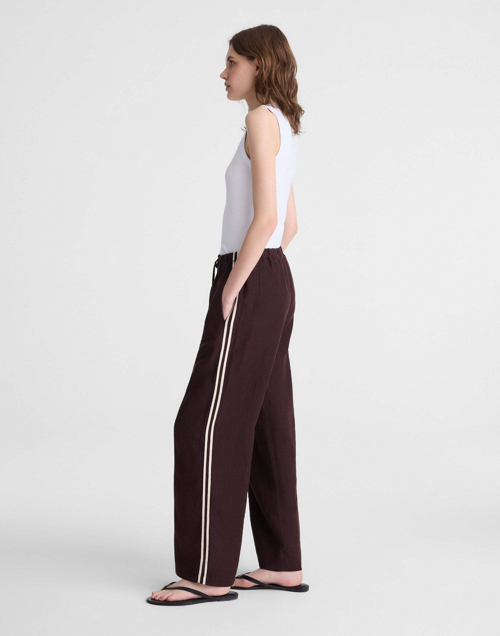 Madewell Pull-on Pants In Brown