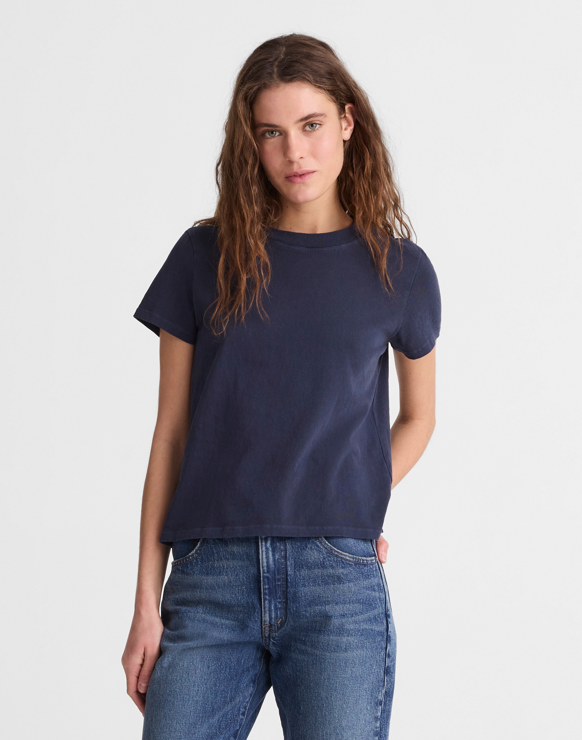 Madewell The Relaxed Tee In Blue