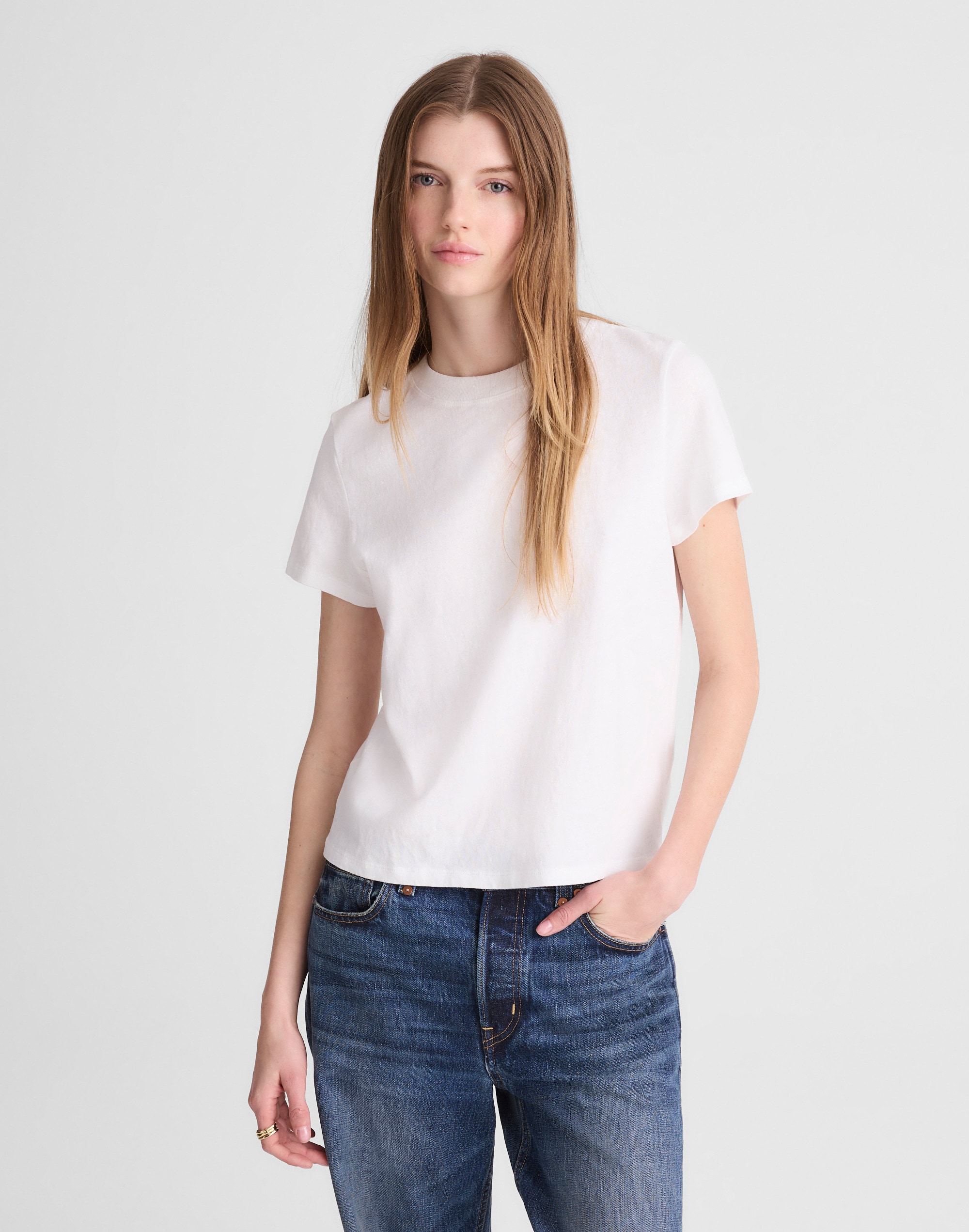 Madewell The Relaxed Tee In Neutral