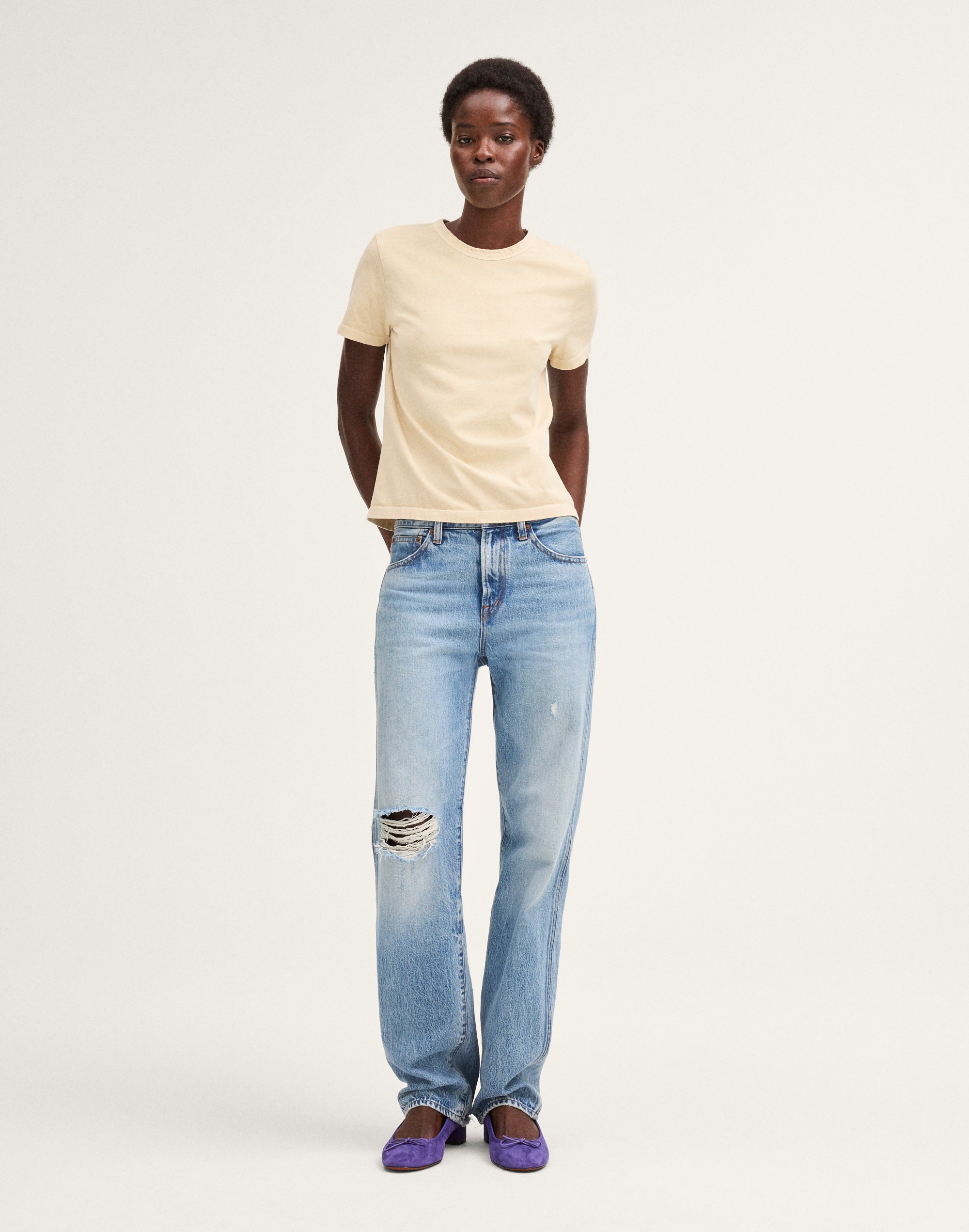The Relaxed Tee in Vintage Jersey