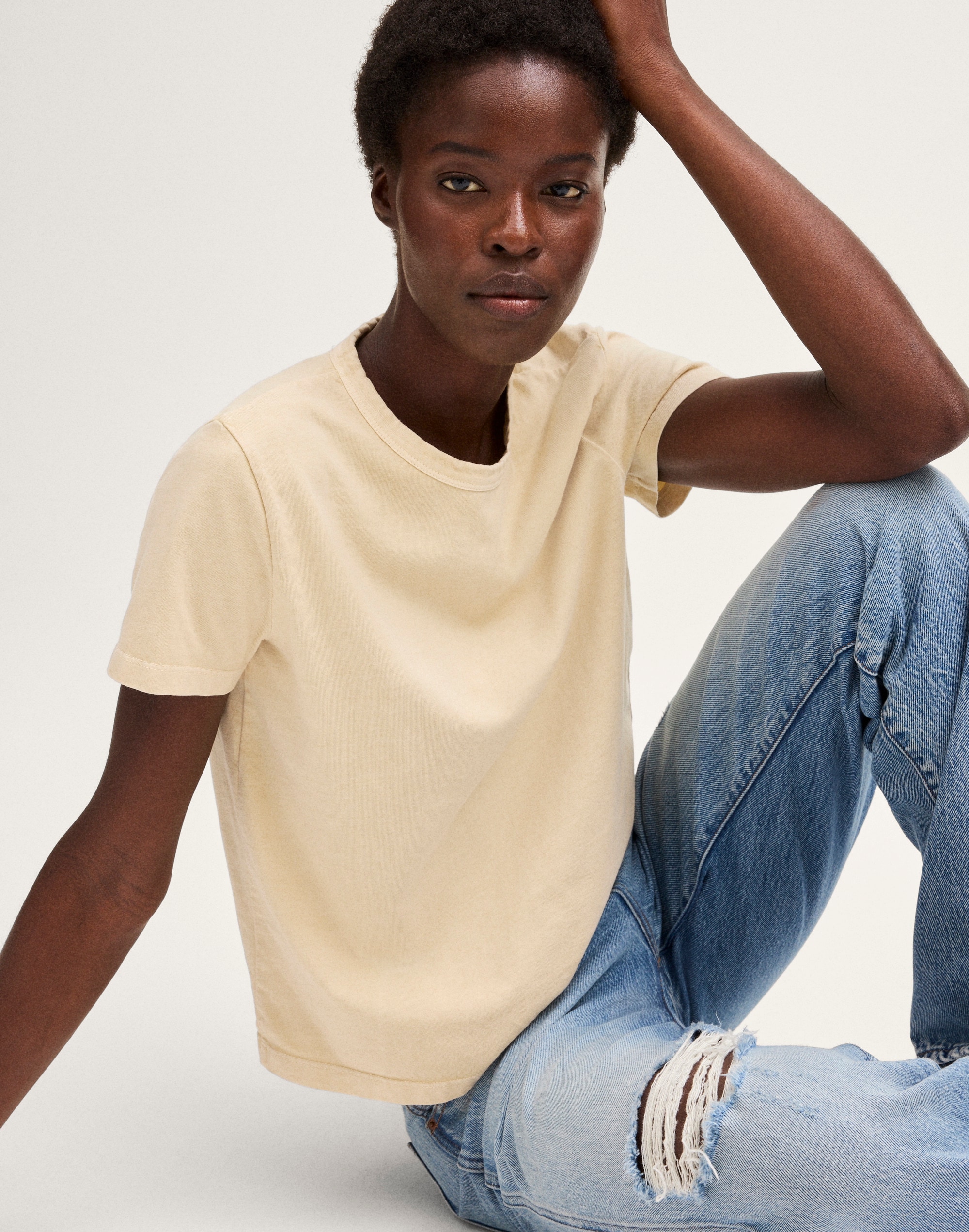 The Relaxed Tee in Vintage Jersey