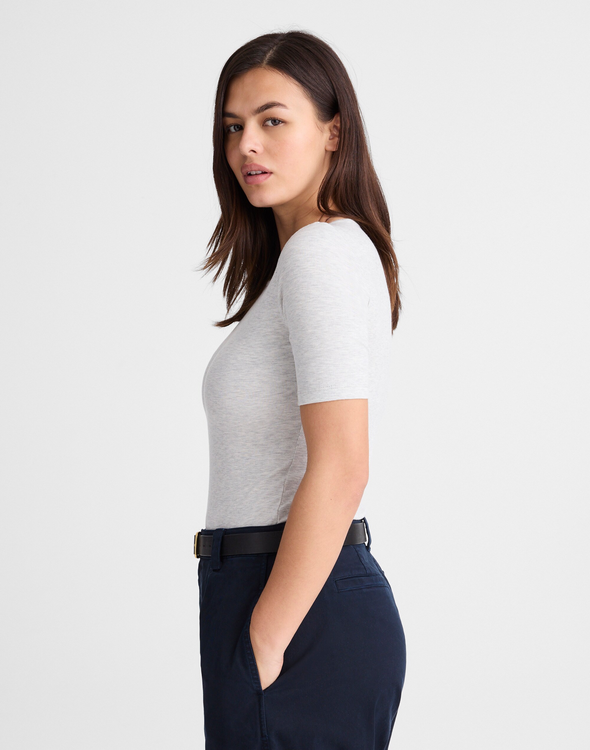 The 9-9 Tee in LuxeRib