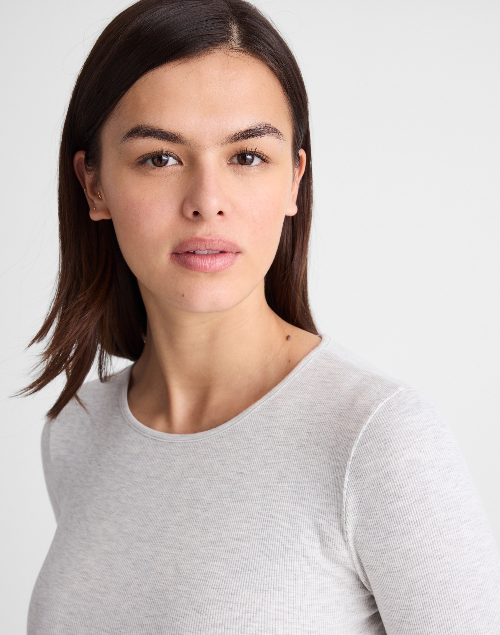 Madewell The 9-9 Tee In Gray