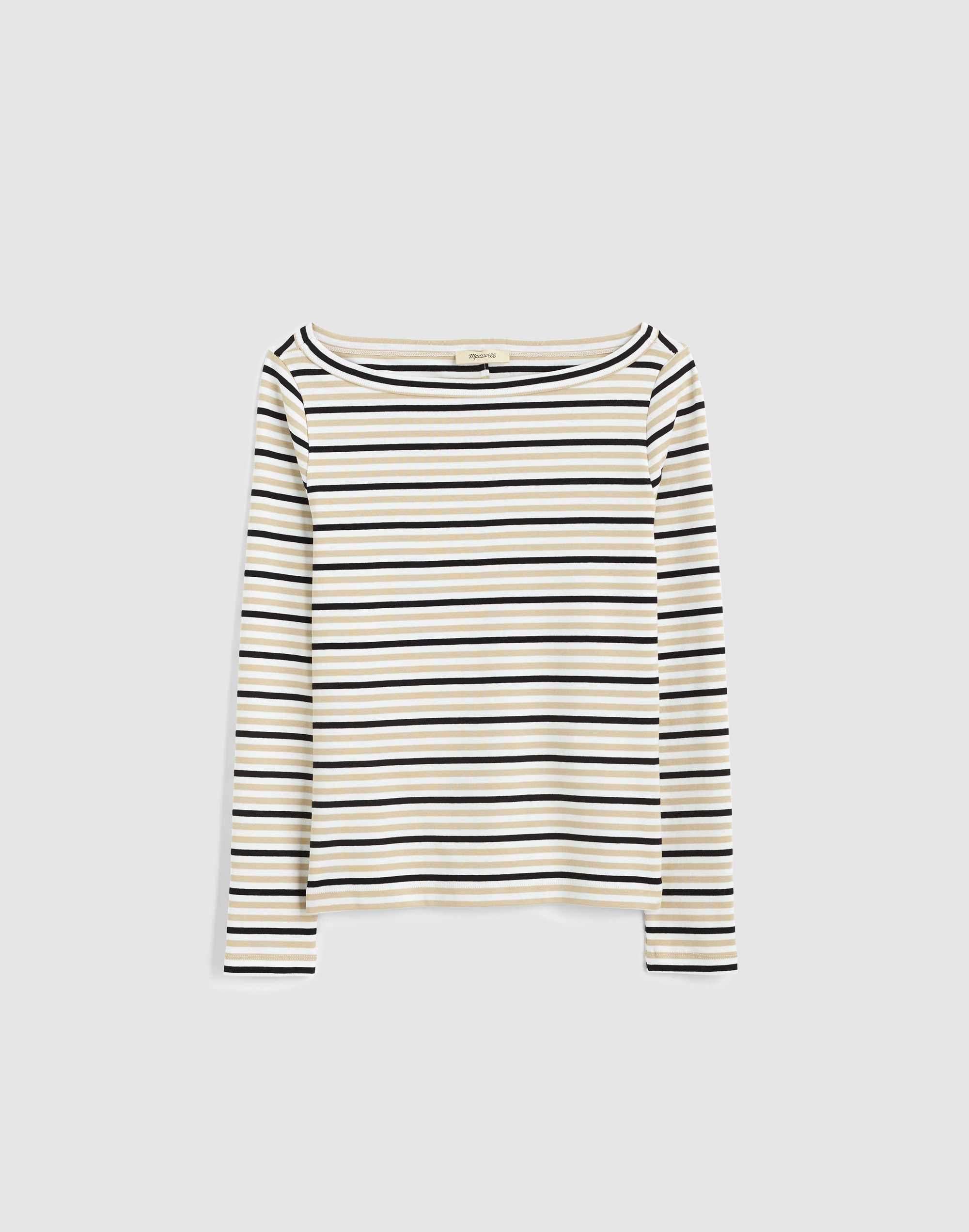 The '90s Boatneck Tee in Compact Cotton