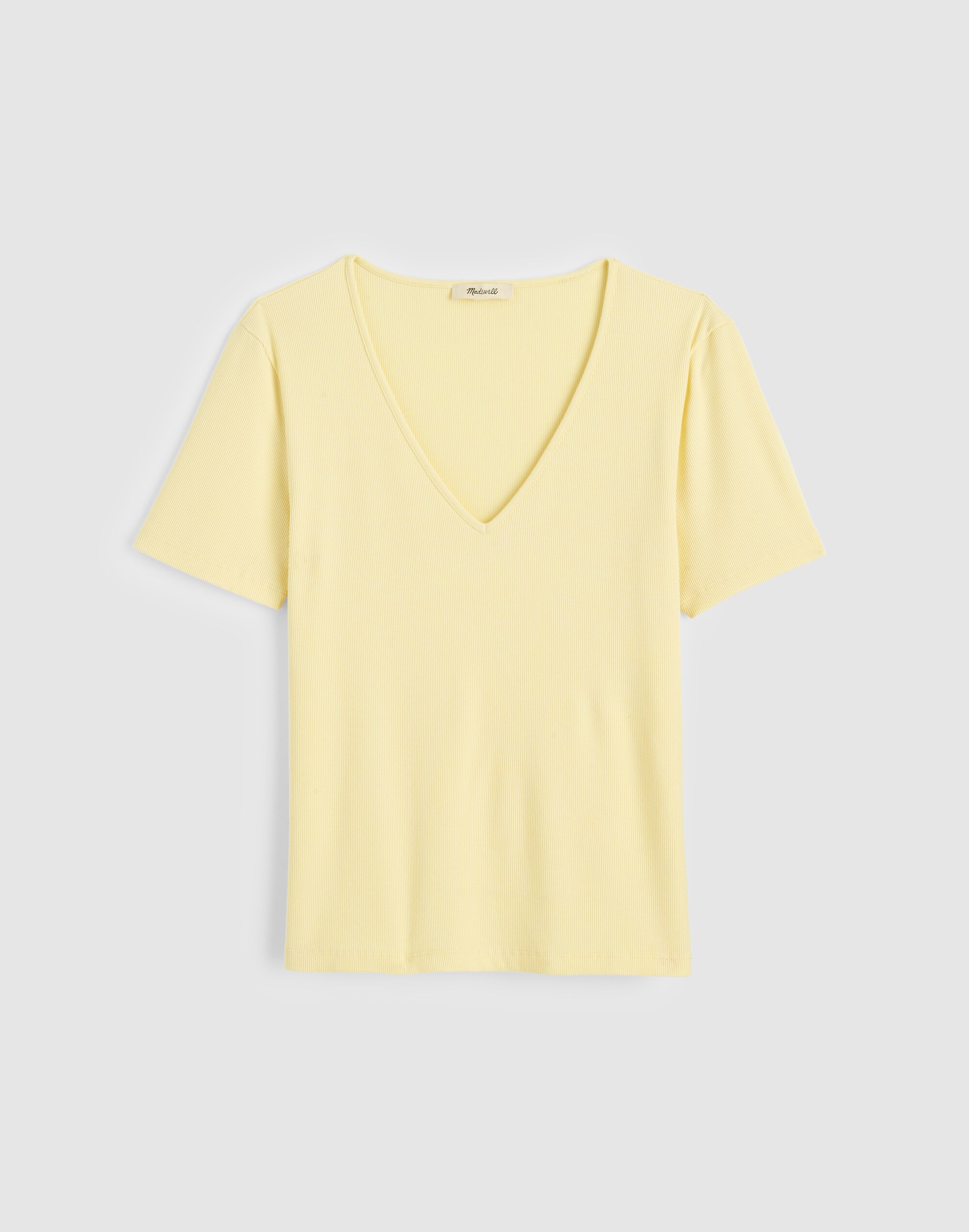 The 9-9 V-Neck Tee in LuxeRib