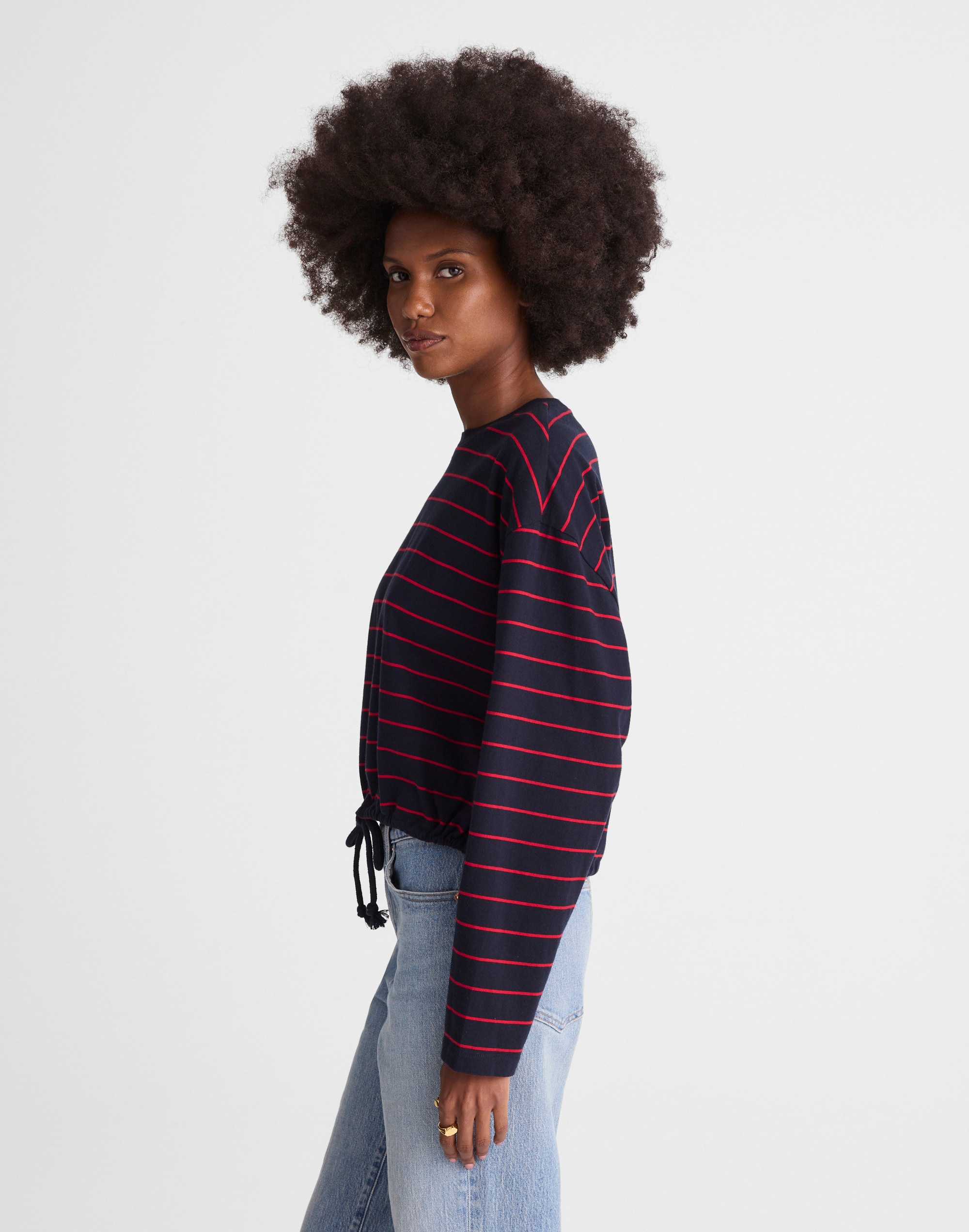 The Perfect Tie-Waist Tee in Allday Jersey