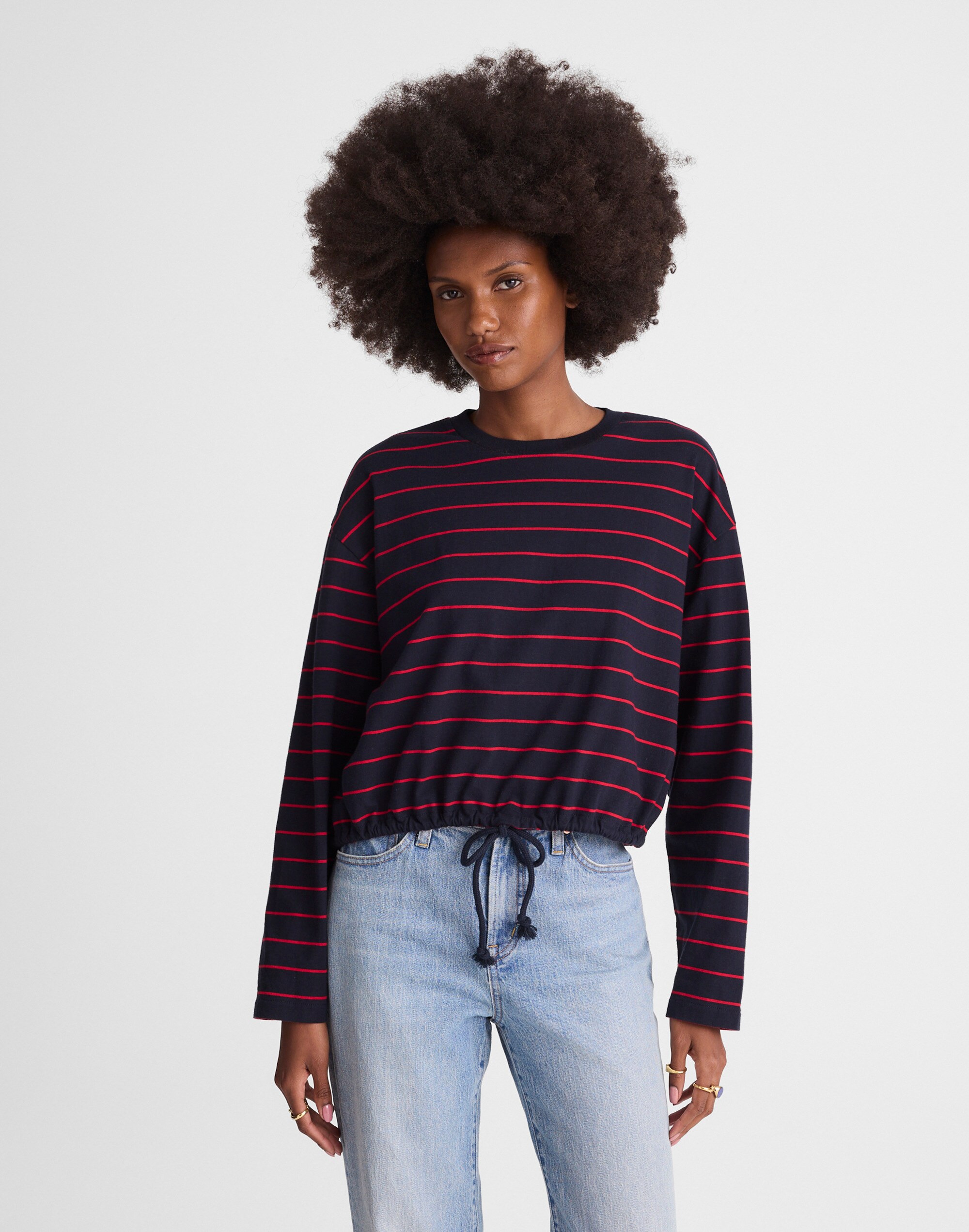 The Perfect Tie-Waist Tee in Allday Jersey