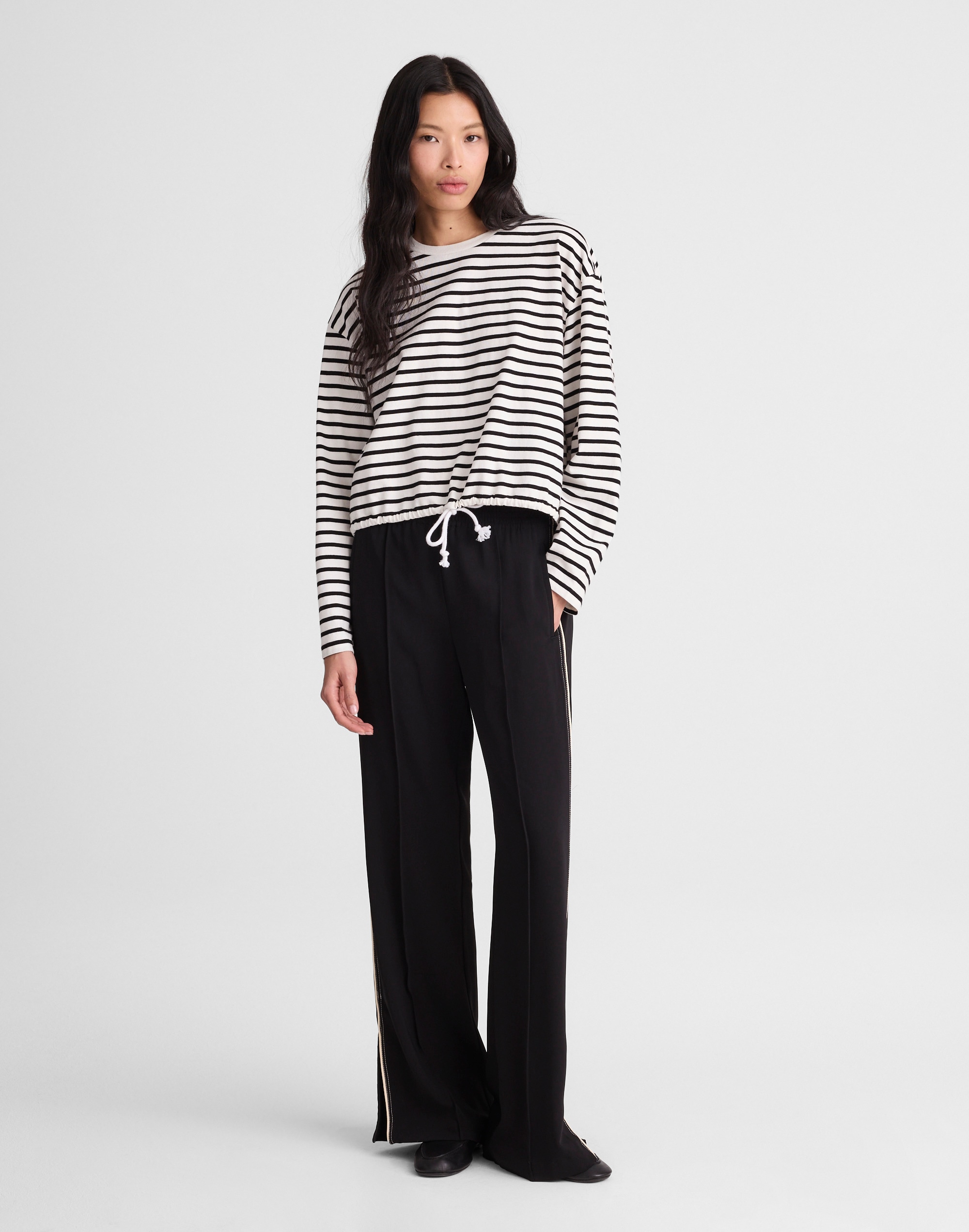 The Perfect Tie-Waist Tee in Allday Jersey