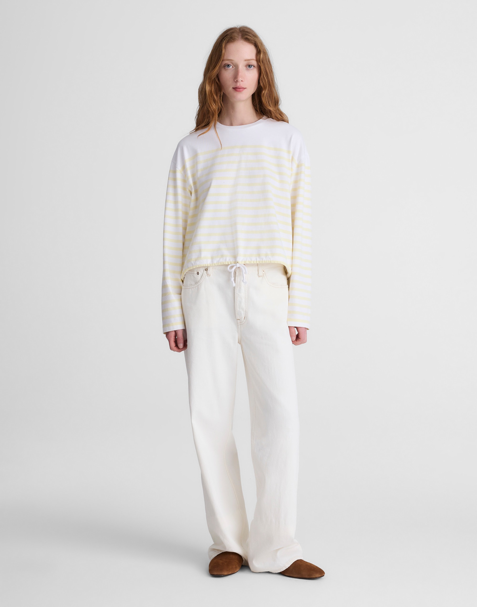 The Perfect Tie-Waist Tee in Allday Jersey