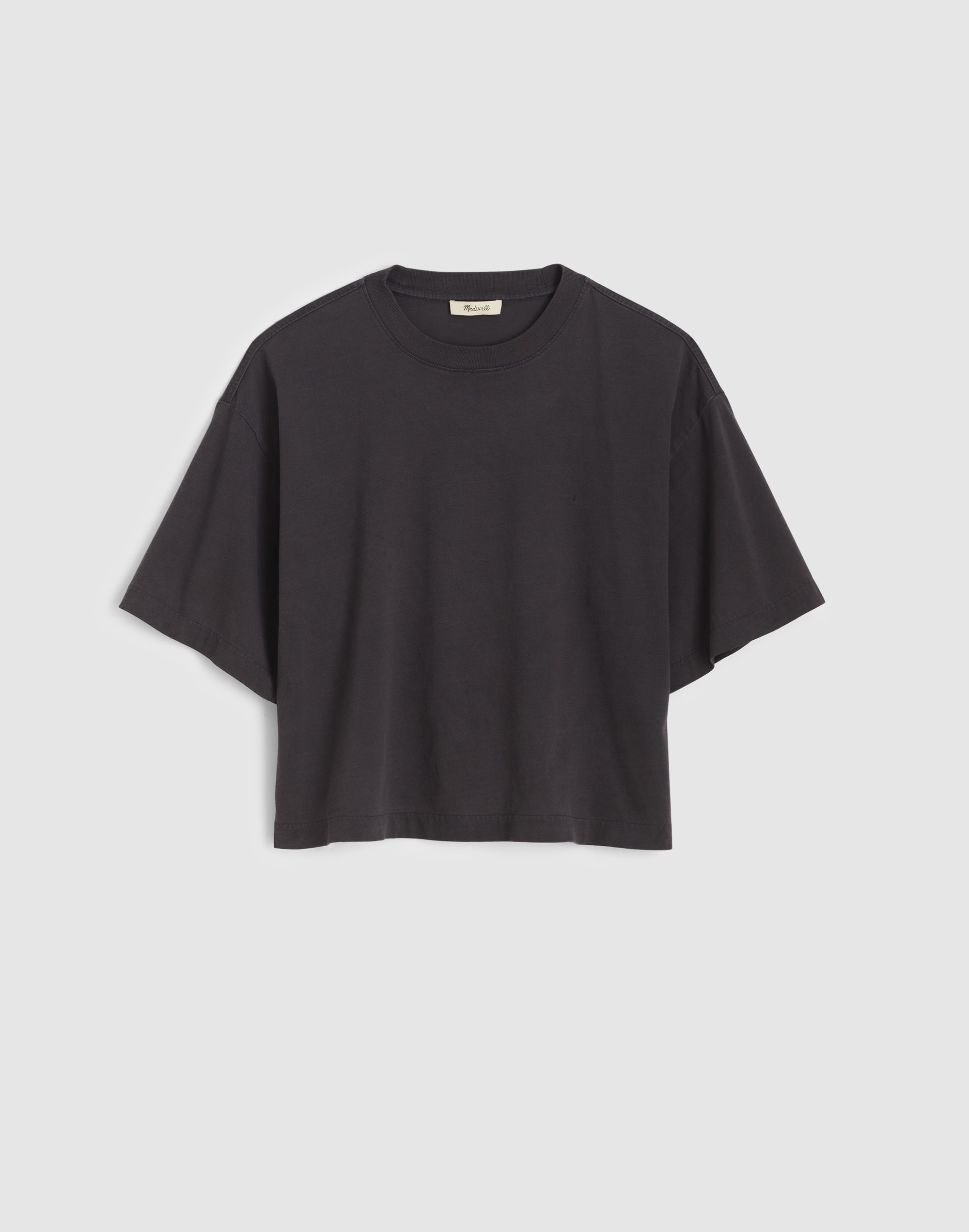 the boxy crop tee in allday jersey