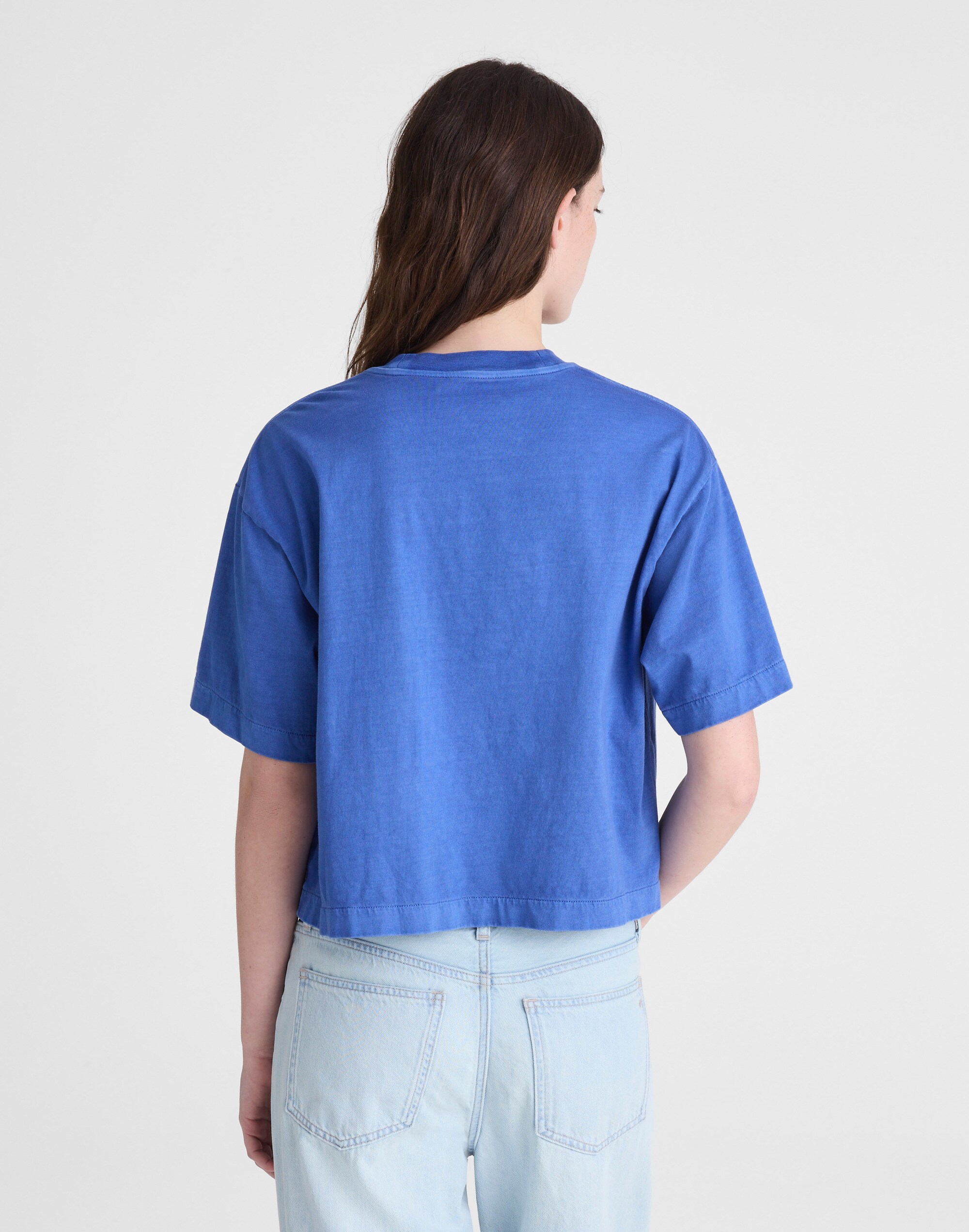 The Boxy Crop Tee in Allday Jersey