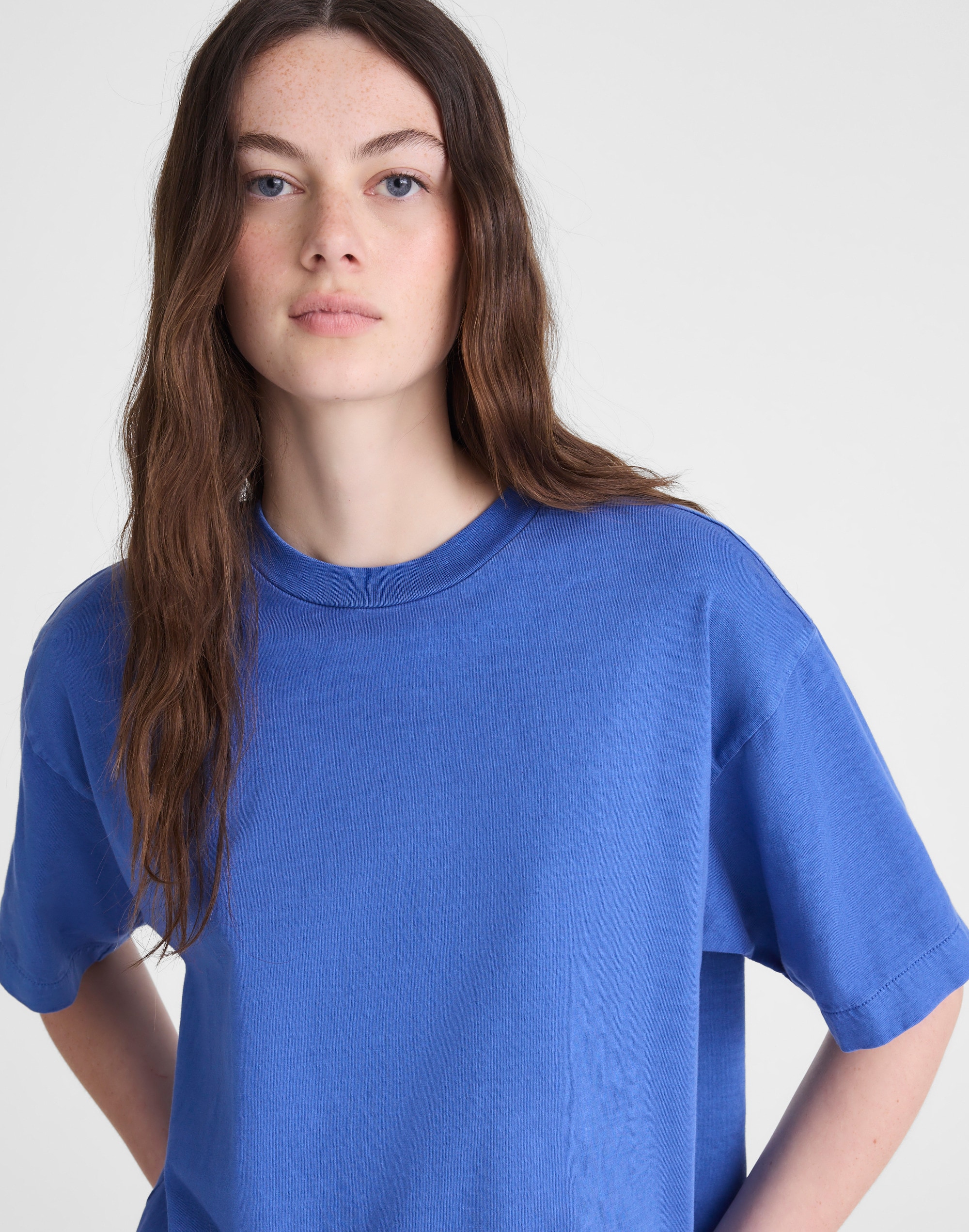 The Boxy Crop Tee in Allday Jersey