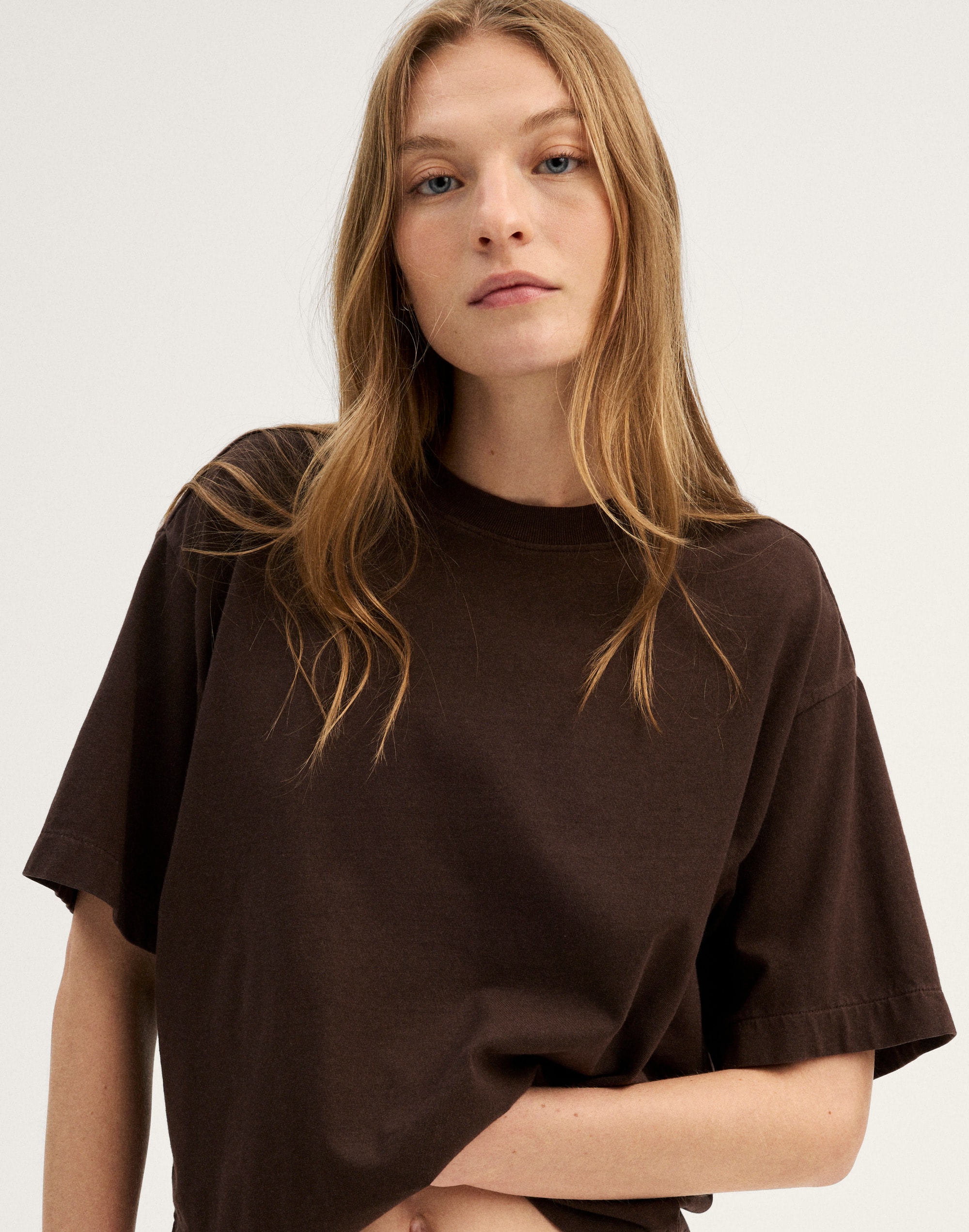 The Boxy Crop Tee in Allday Jersey