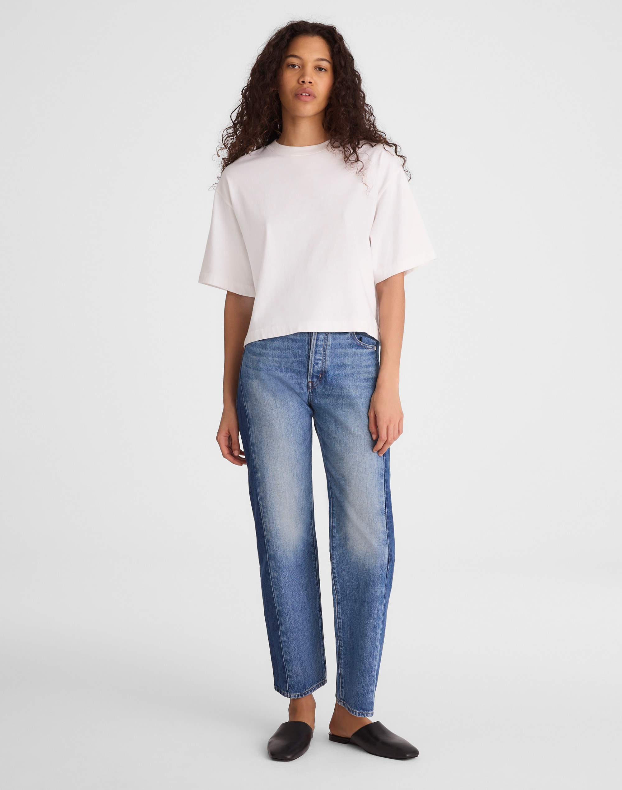 The Boxy Crop Tee in Allday Jersey