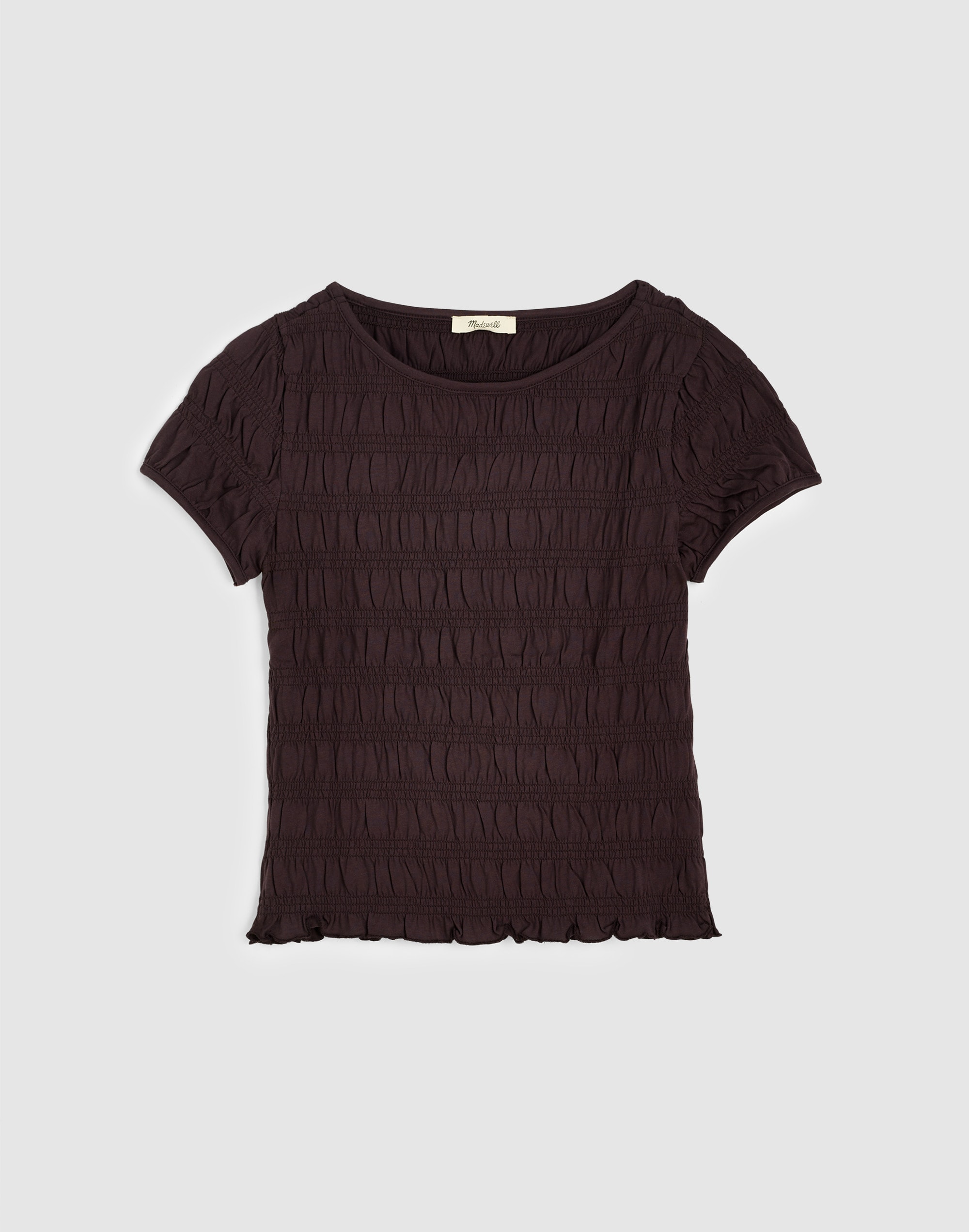 Smocked Short-Sleeve Top