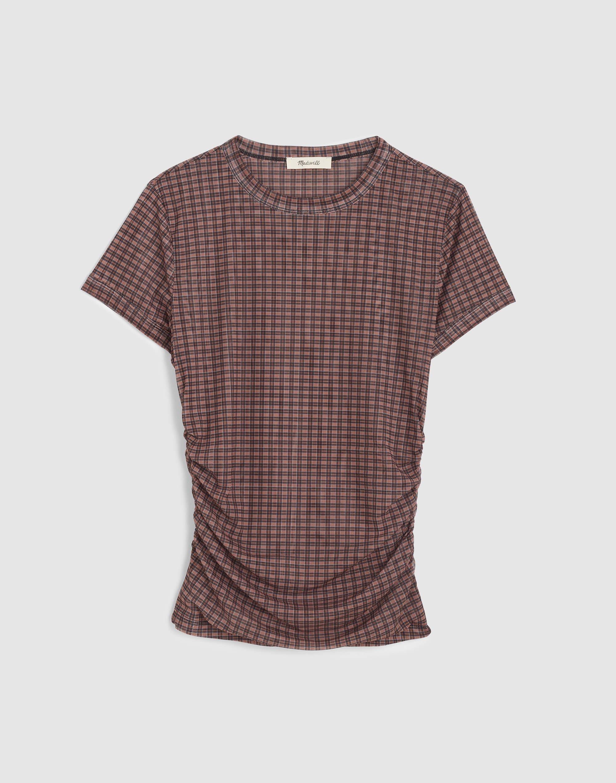 Ruched Cap-Sleeve Tee