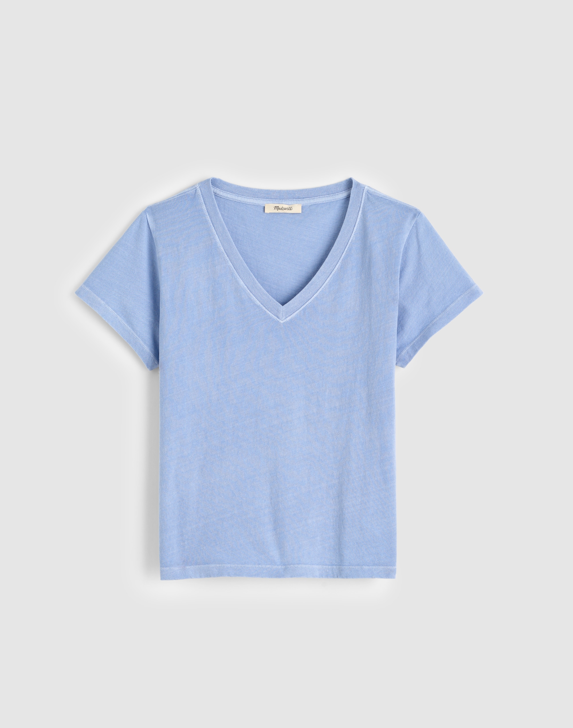 Madewell The Relaxed V-neck Tee In Blue