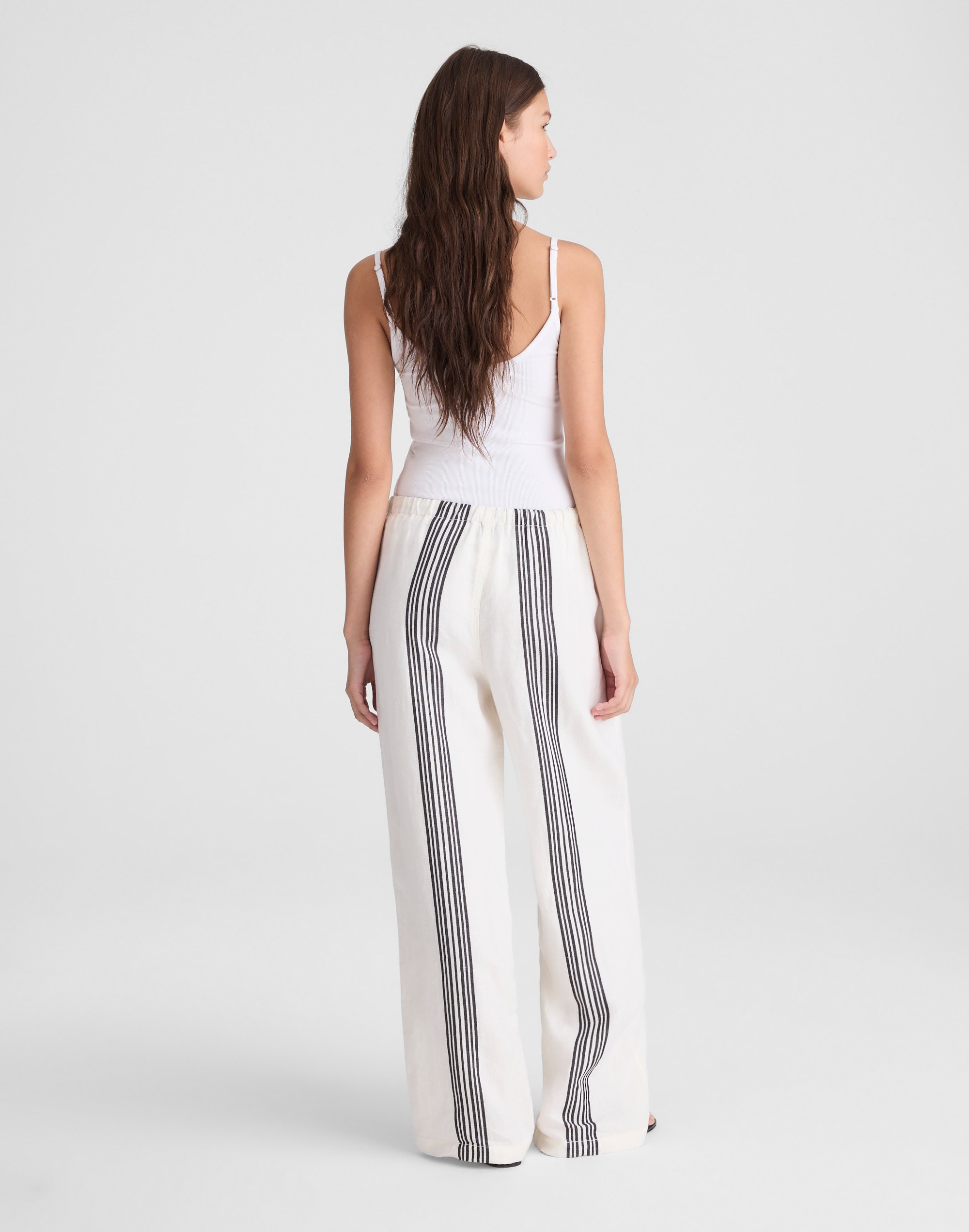 Pull-On Pants in Linen Blend