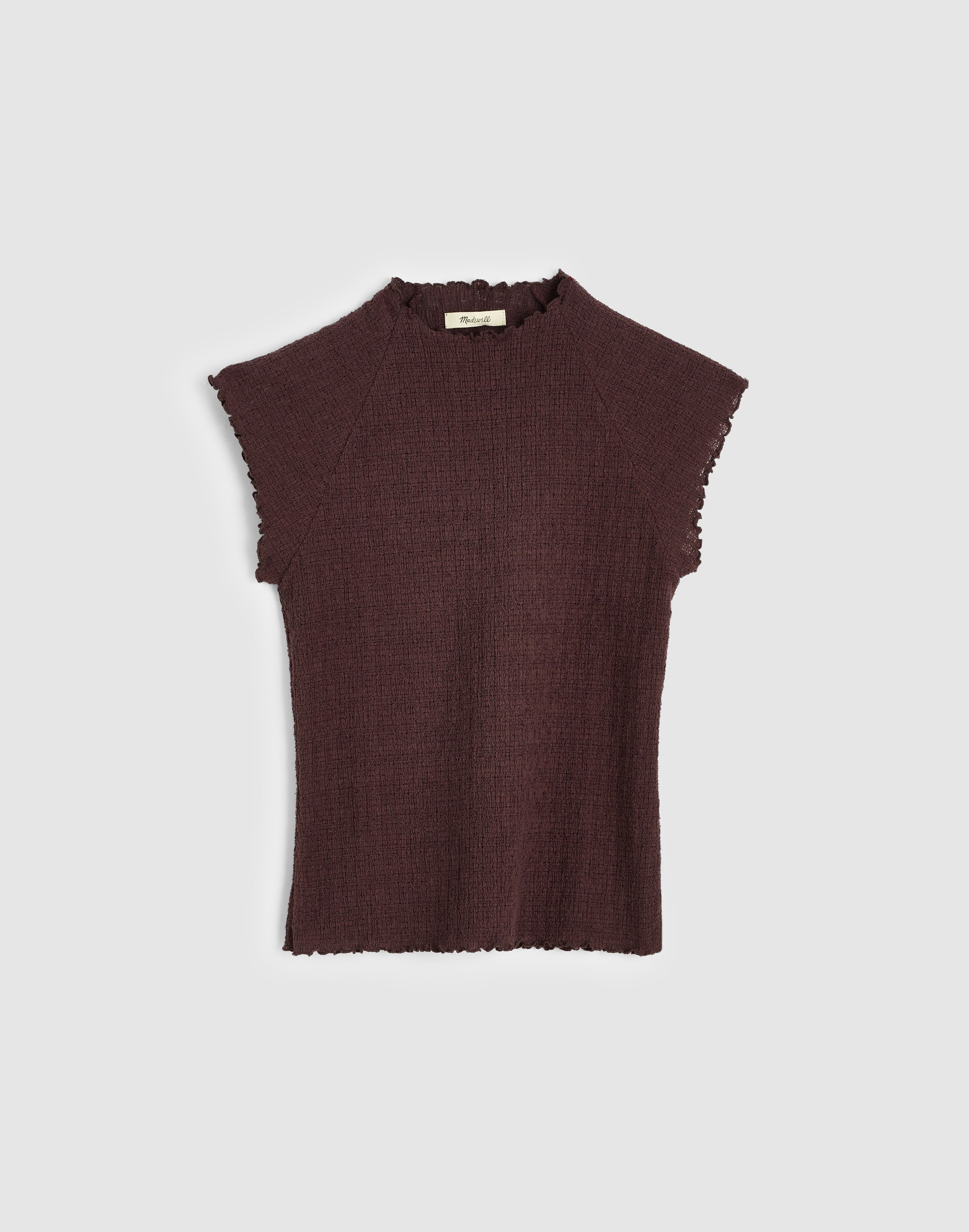Smocked Mockneck Tank