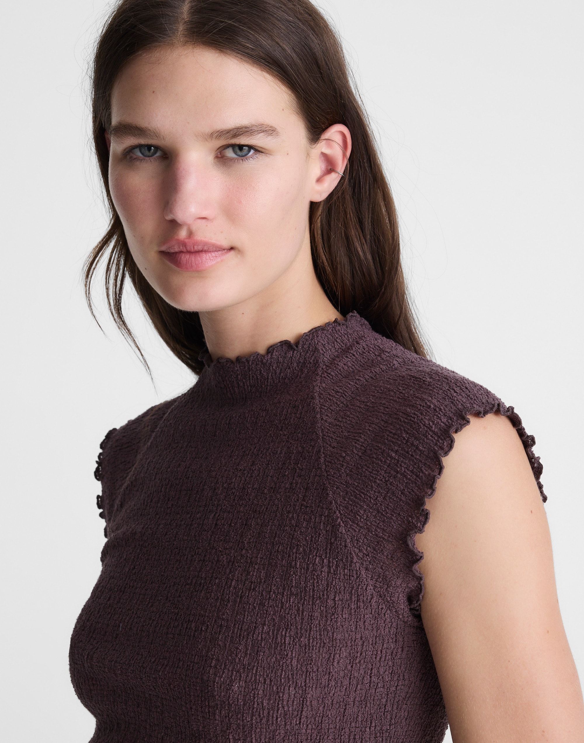 Smocked Mockneck Tank from Madewell - $60