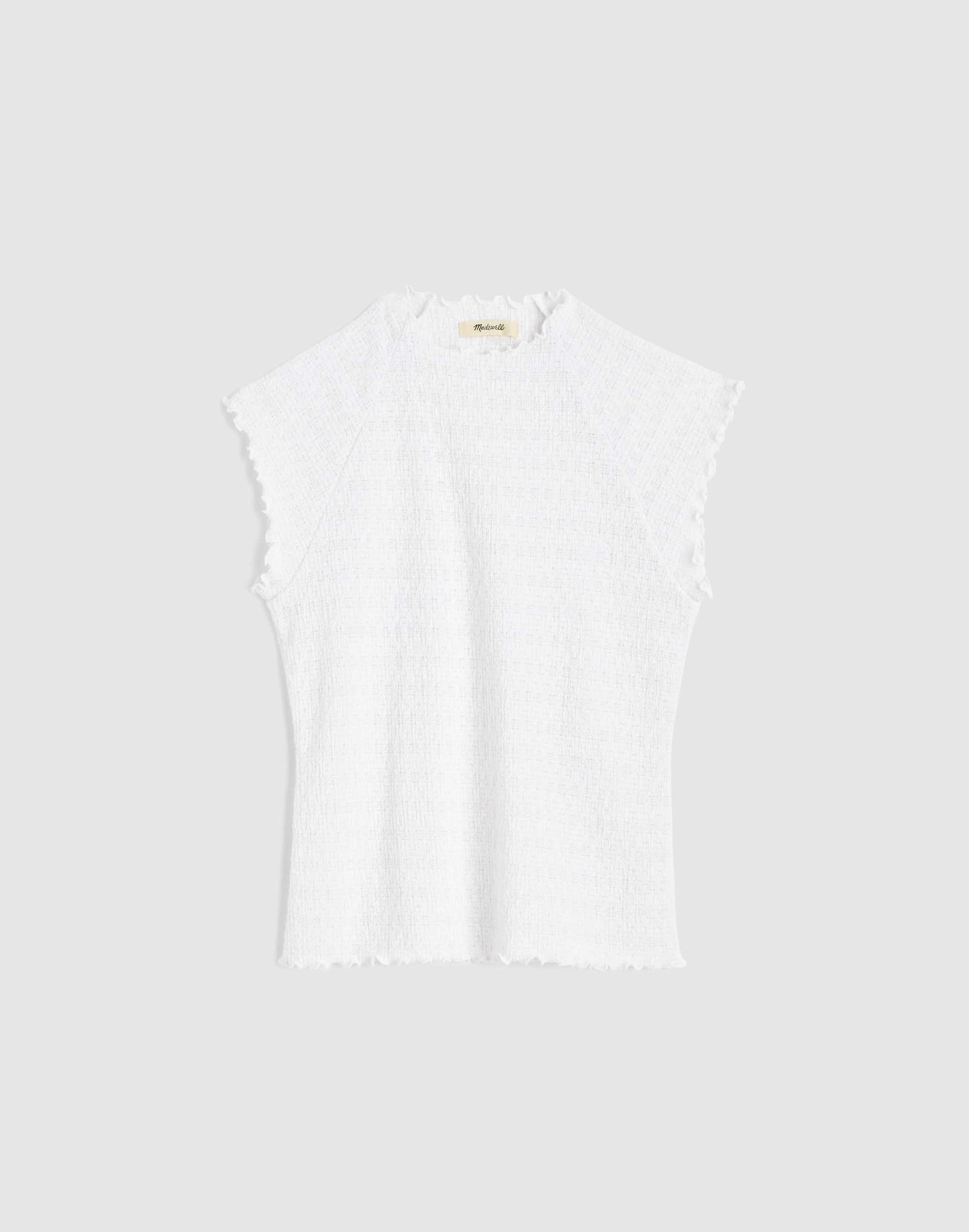Smocked Mockneck Tank