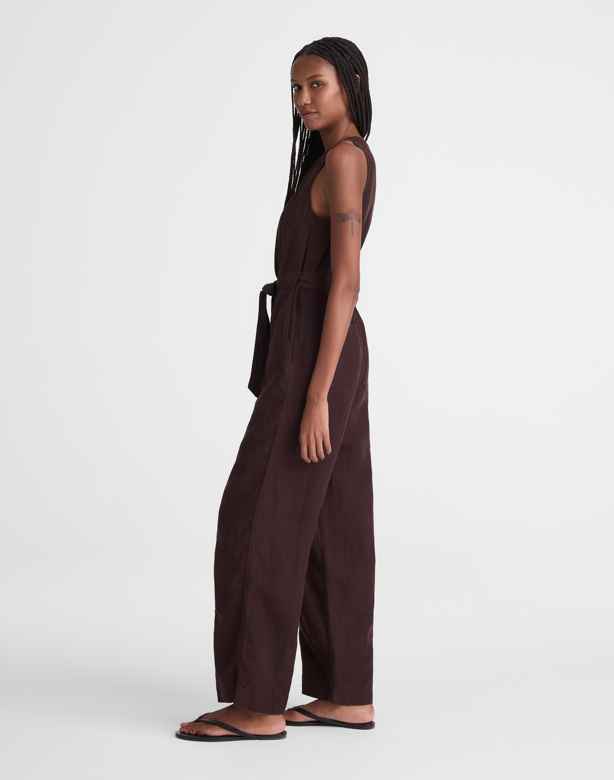 Utility Coverall Straight-Leg Jumpsuit