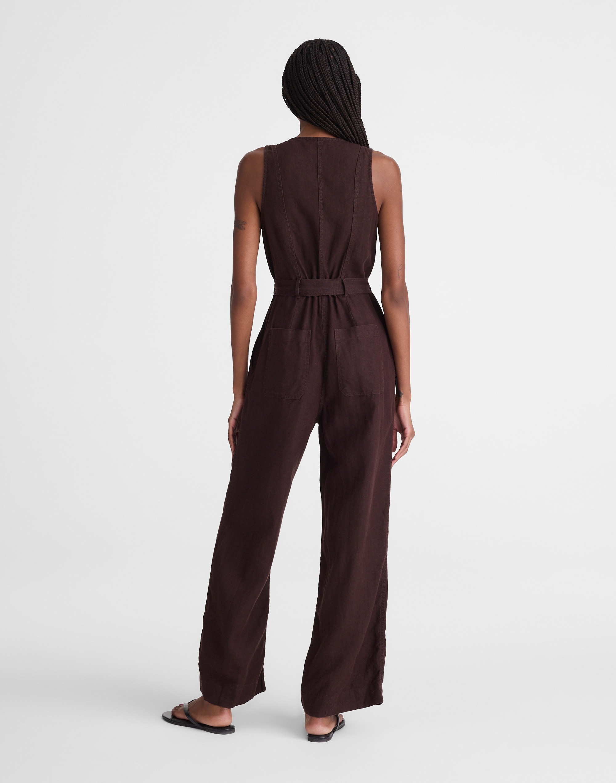 Utility Coverall Straight-Leg Jumpsuit