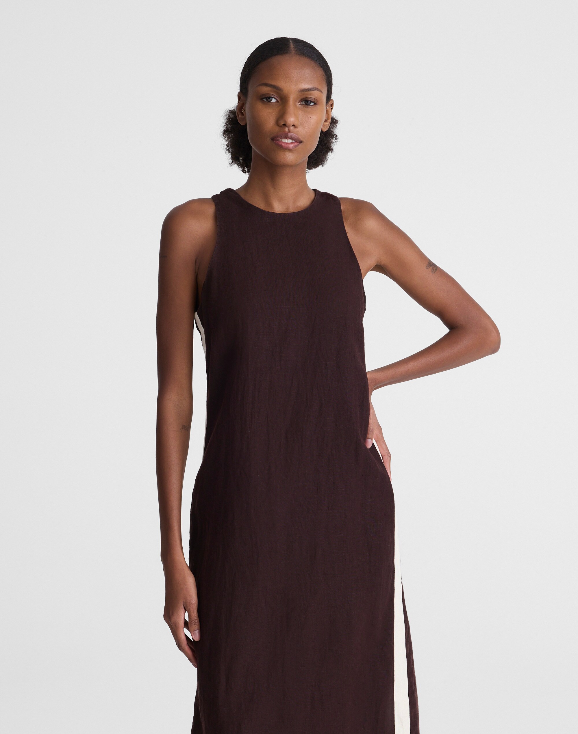 The Elena Maxi Dress in 100% Linen