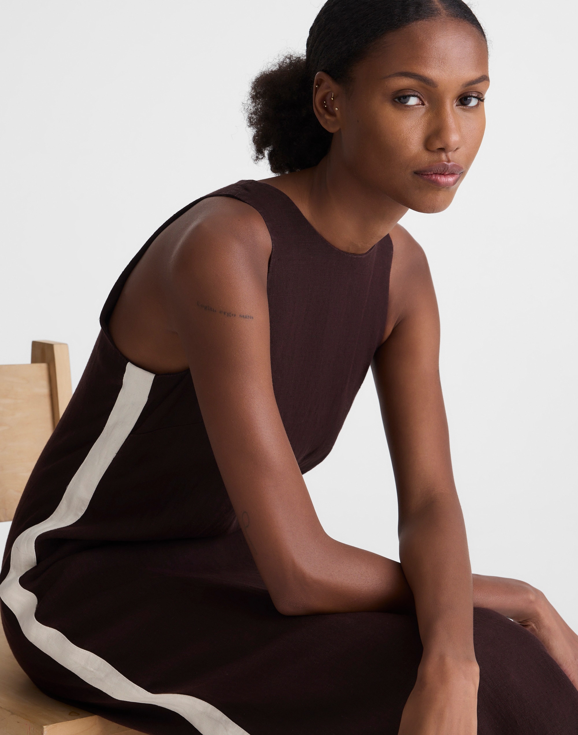 The Elena Maxi Dress in 100% Linen