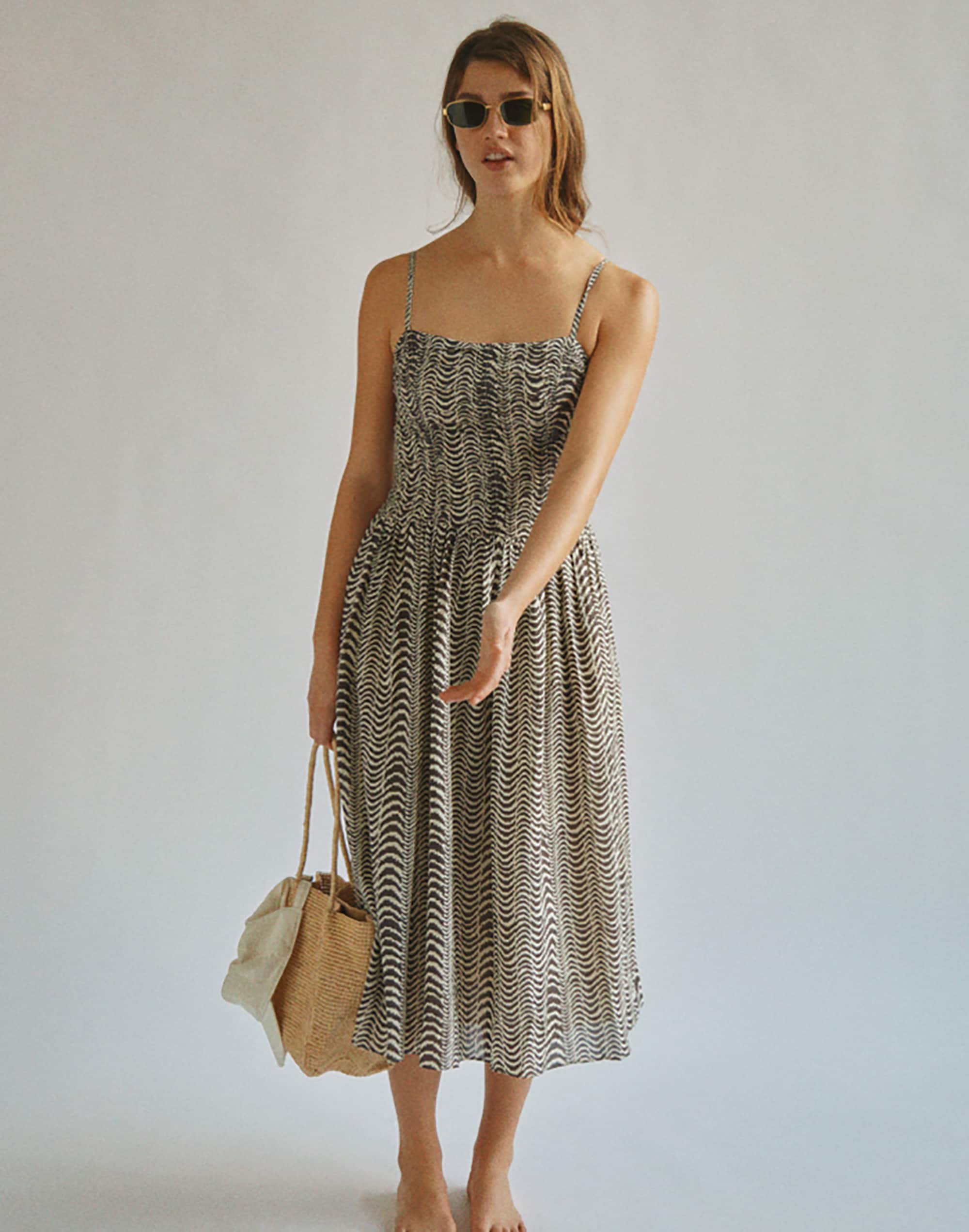 Ruched Midi Dress