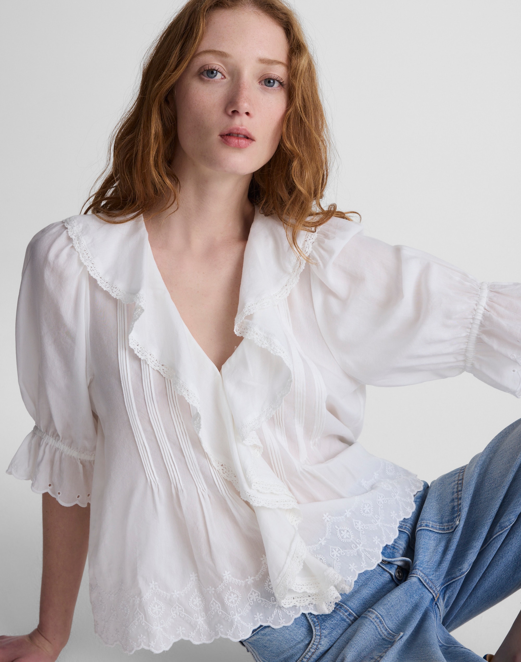 Madewell The Blaire Top In White