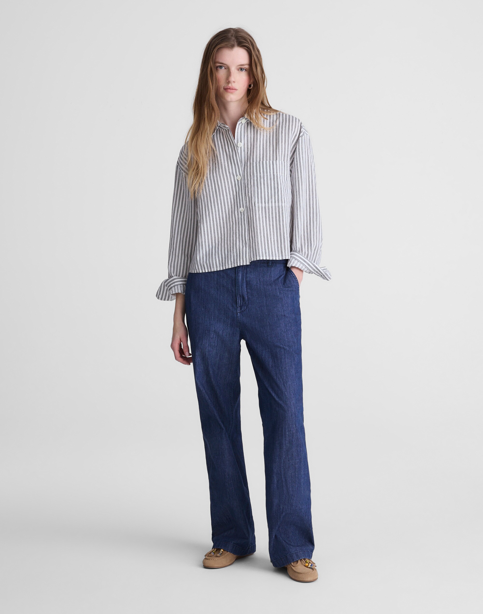 Straight-Hem Shirt