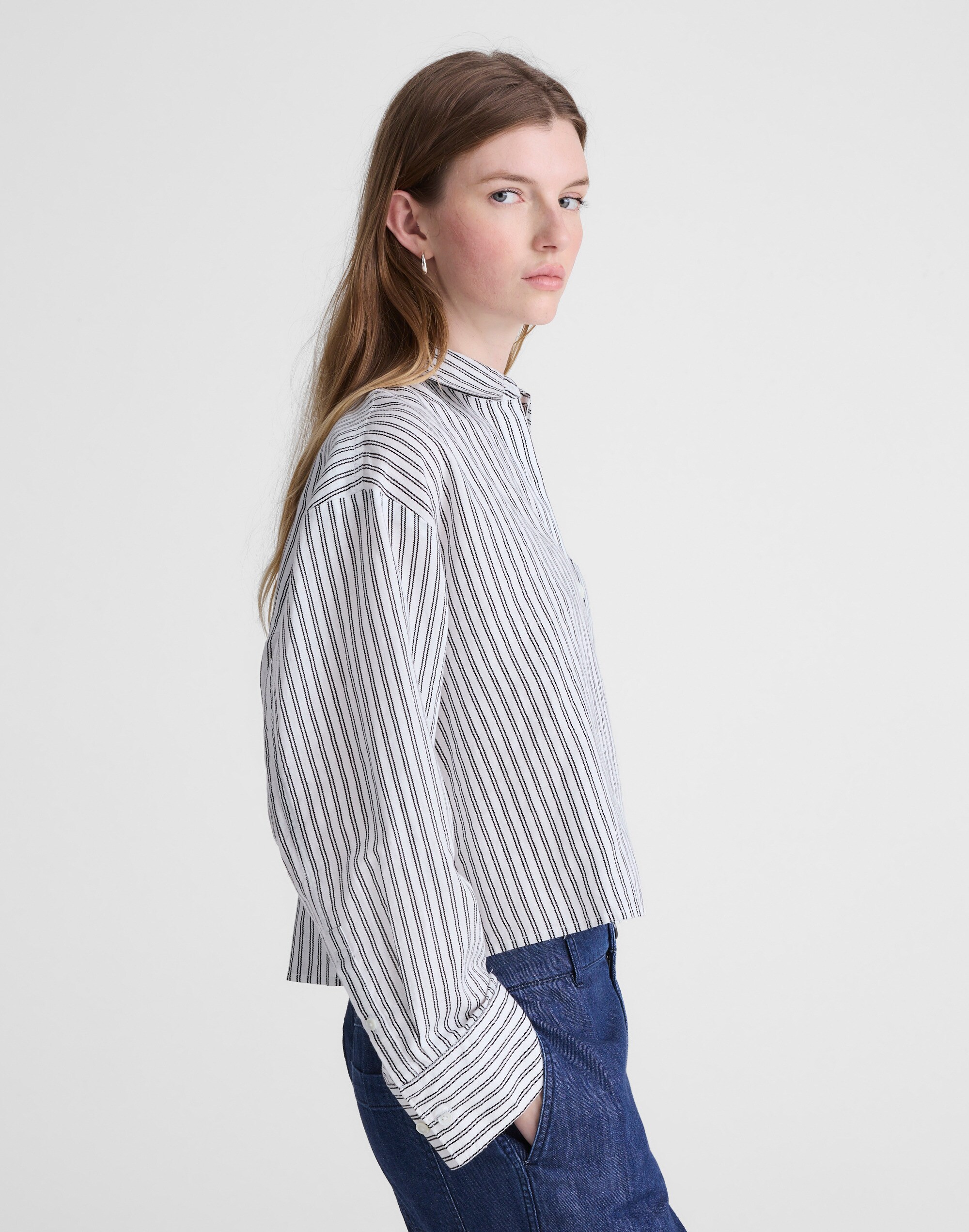 Straight-Hem Shirt