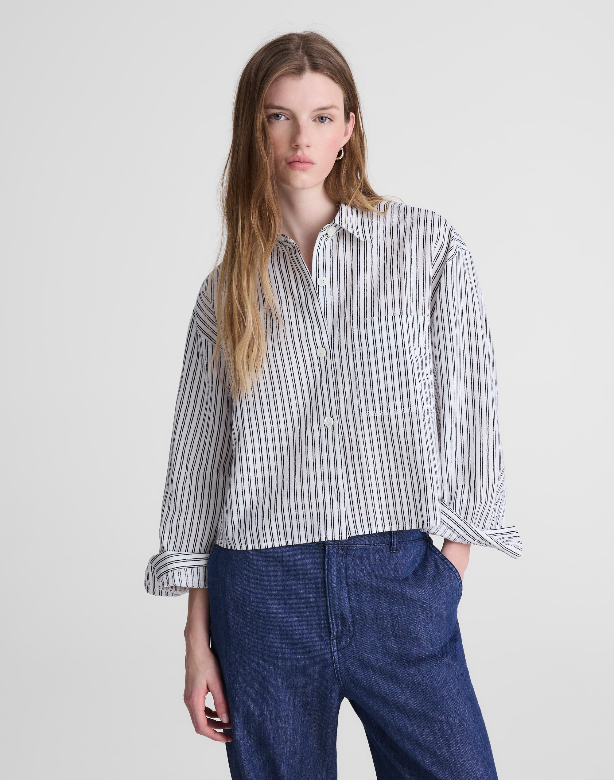 Straight-Hem Shirt