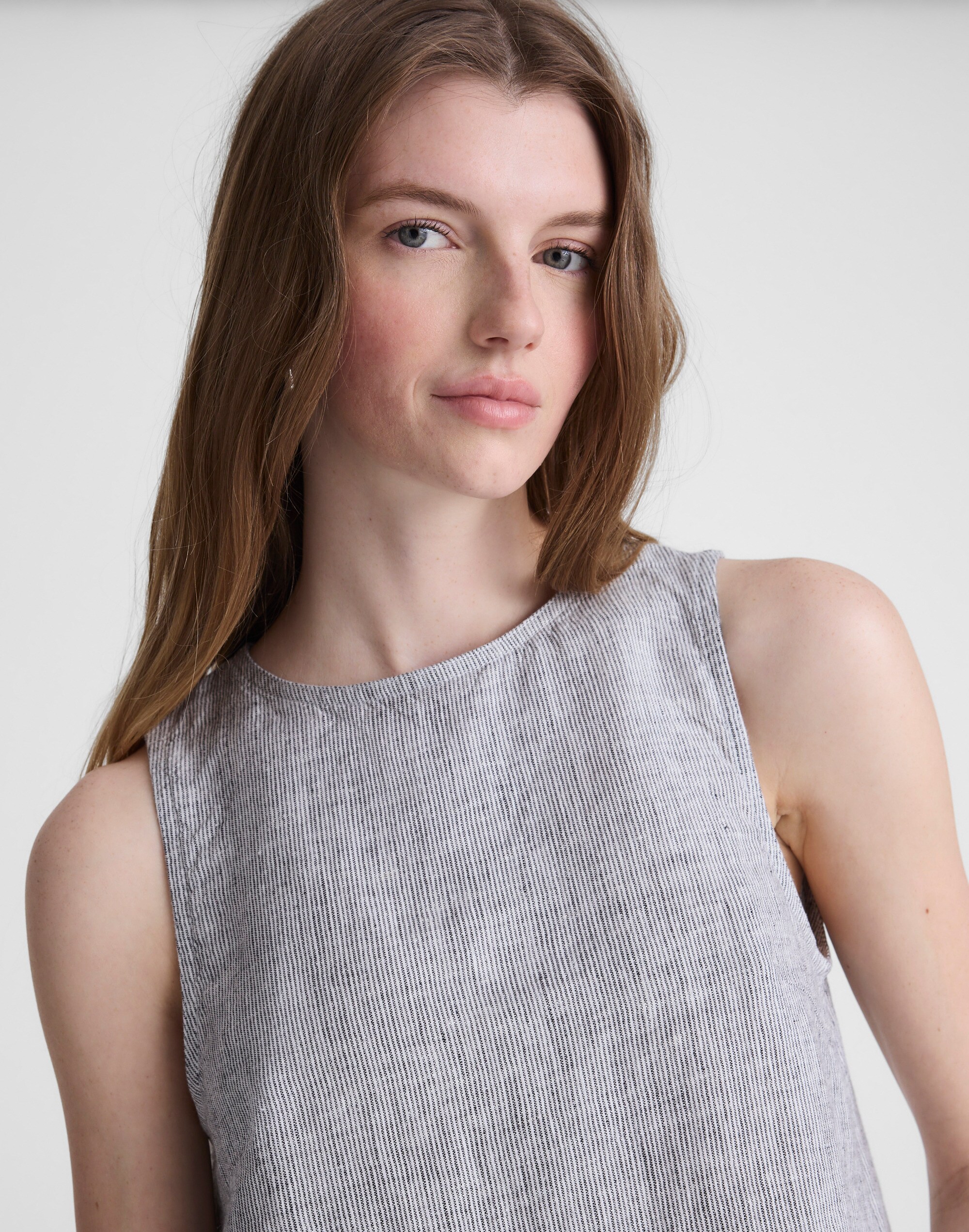 Shell Top in 100% Linen