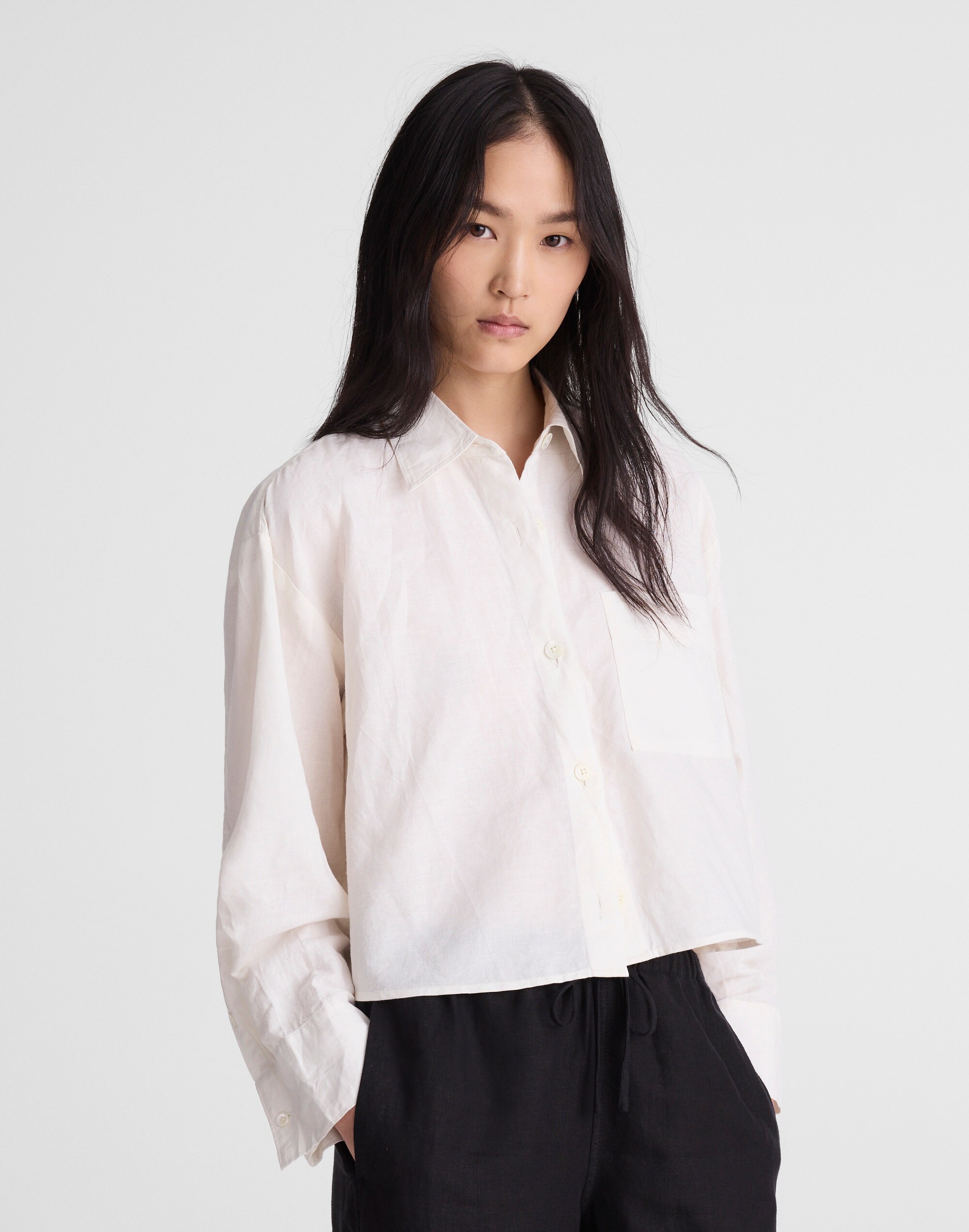 Straight-Hem Shirt