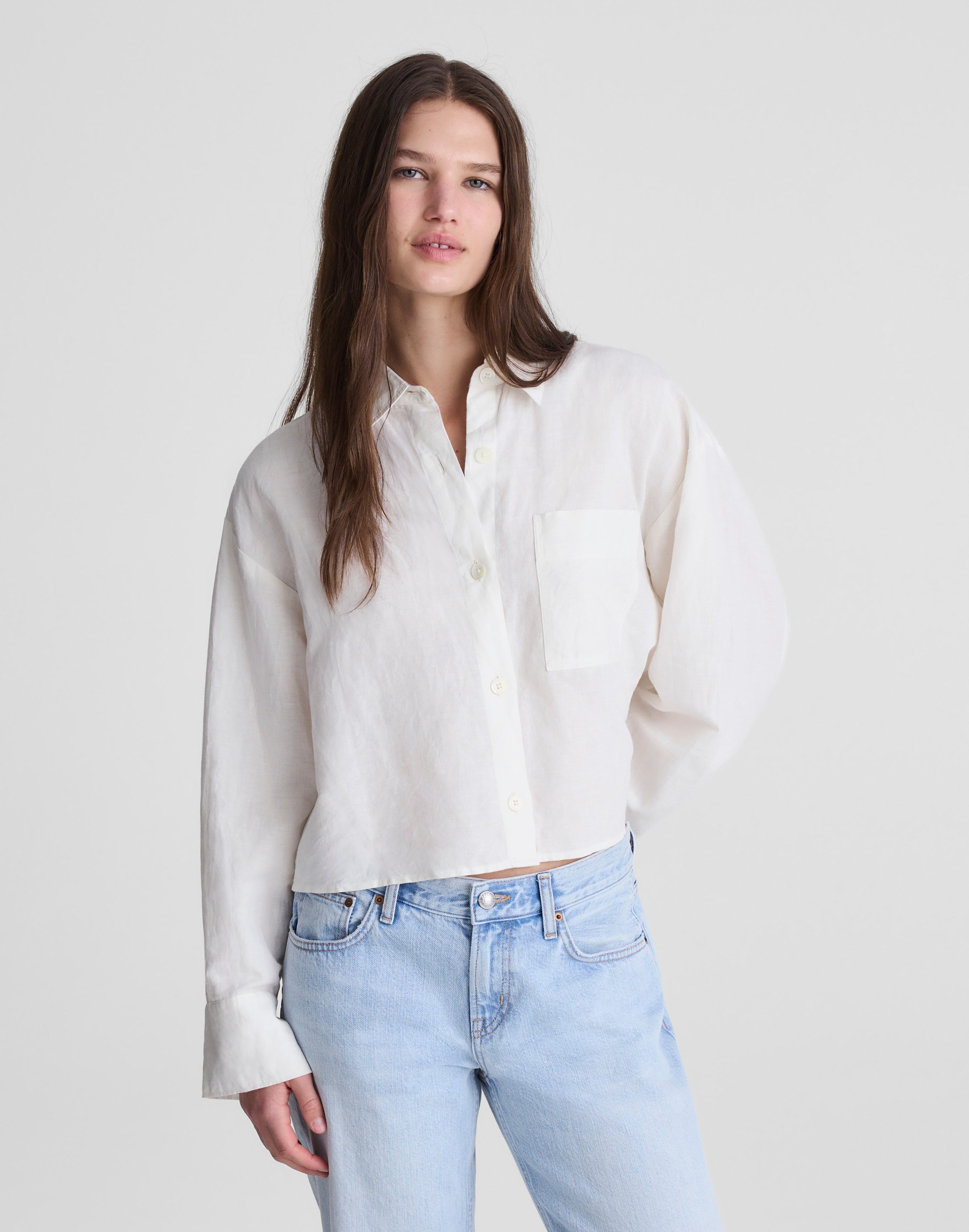 Straight-Hem Shirt