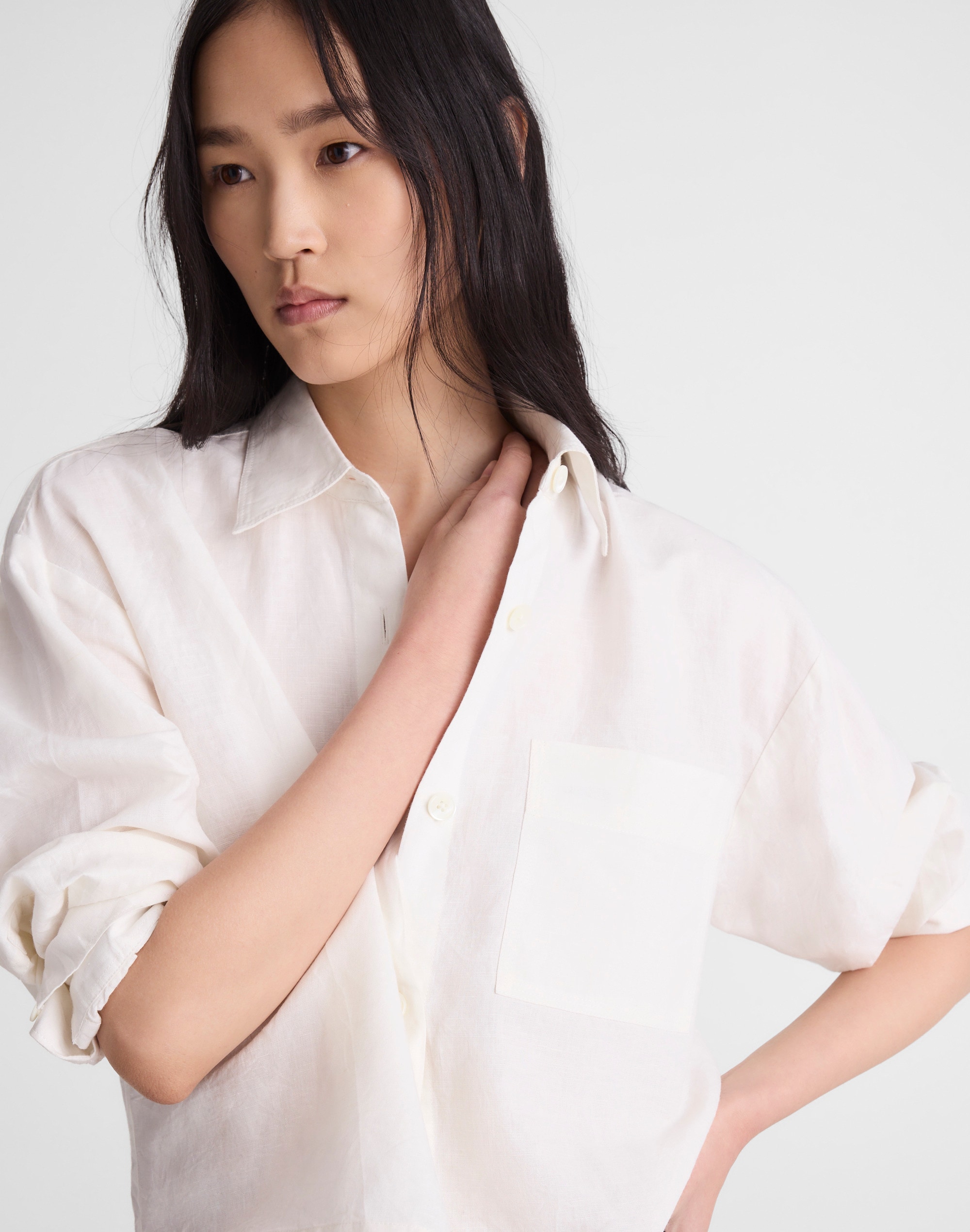 Straight-Hem Shirt