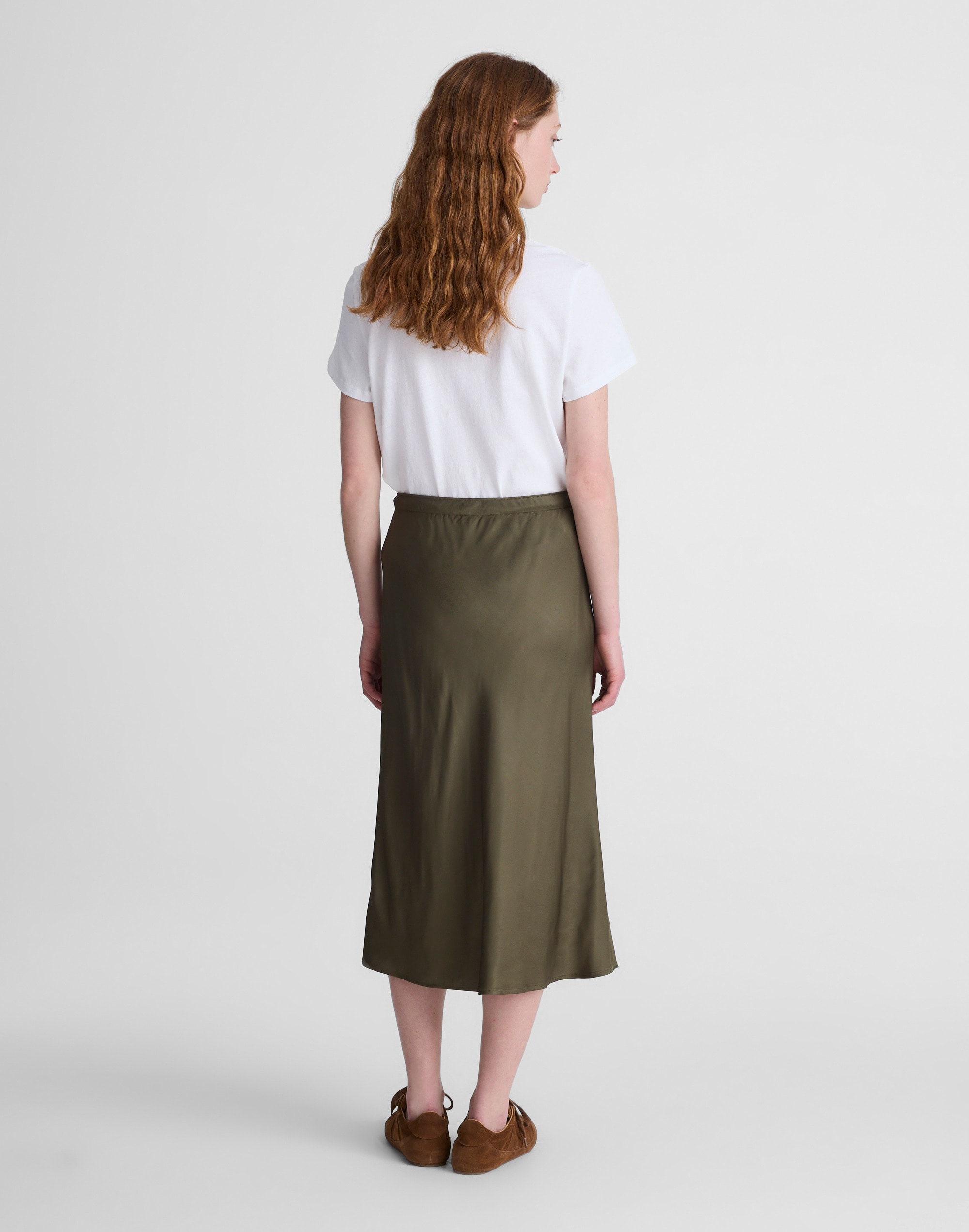 Drawstring Midi Skirt